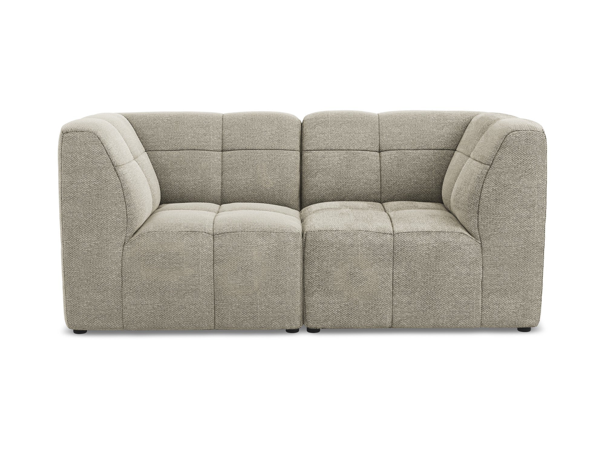 2-seater modular sofa ALOHA taupe boucle