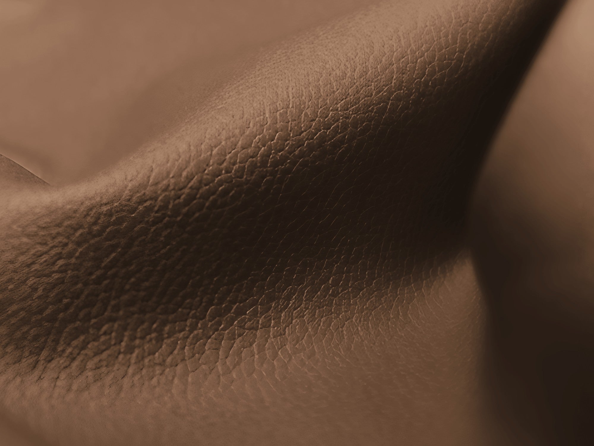 Rechtsseitiger Szezlong ALOHA aus schokoladenbraunem Kunstleder