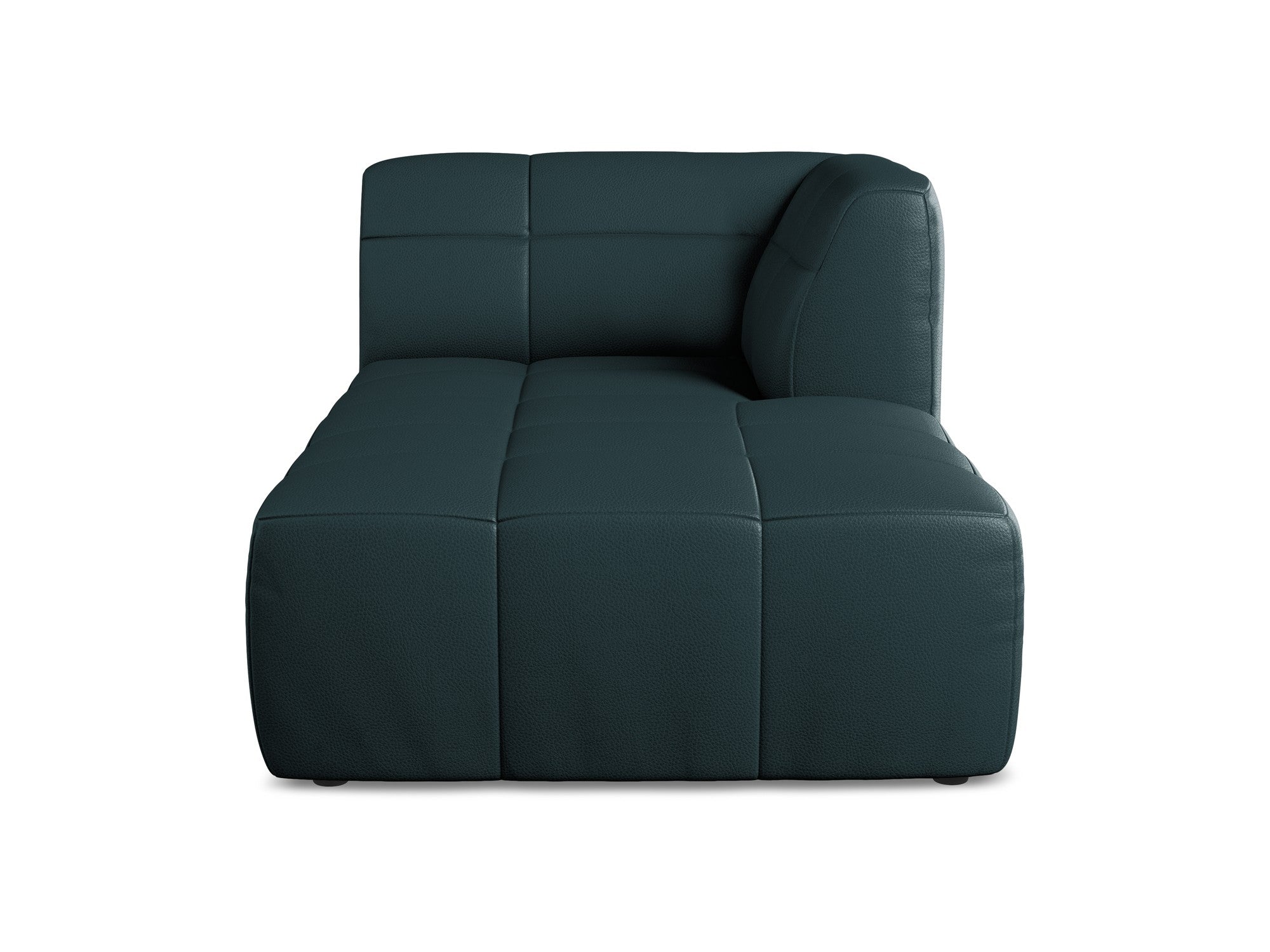 Rechtsseitiger Szezlong ALOHA aus marineblauer Kunstleder