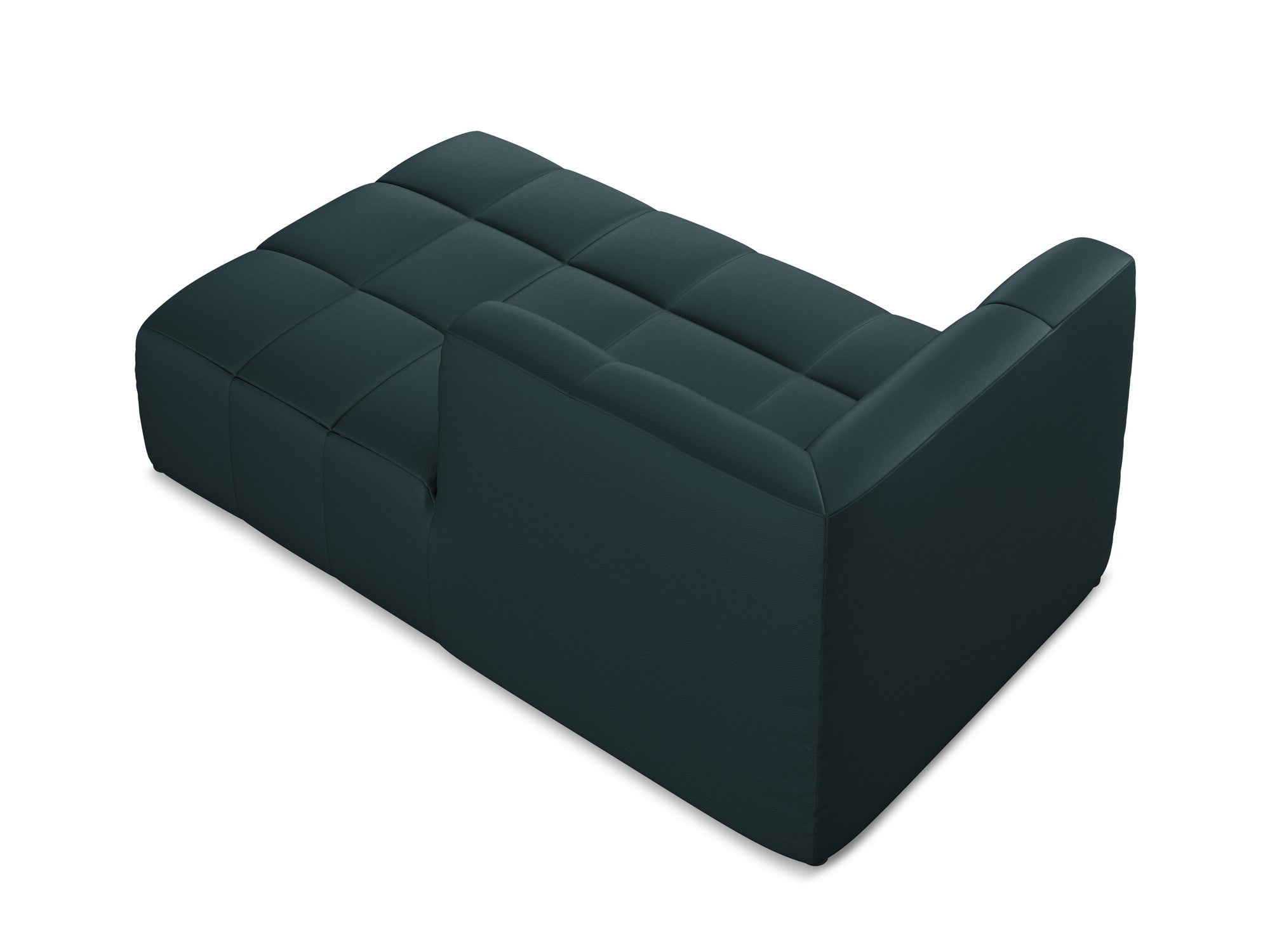 Rechtsseitiger Szezlong ALOHA aus marineblauer Kunstleder