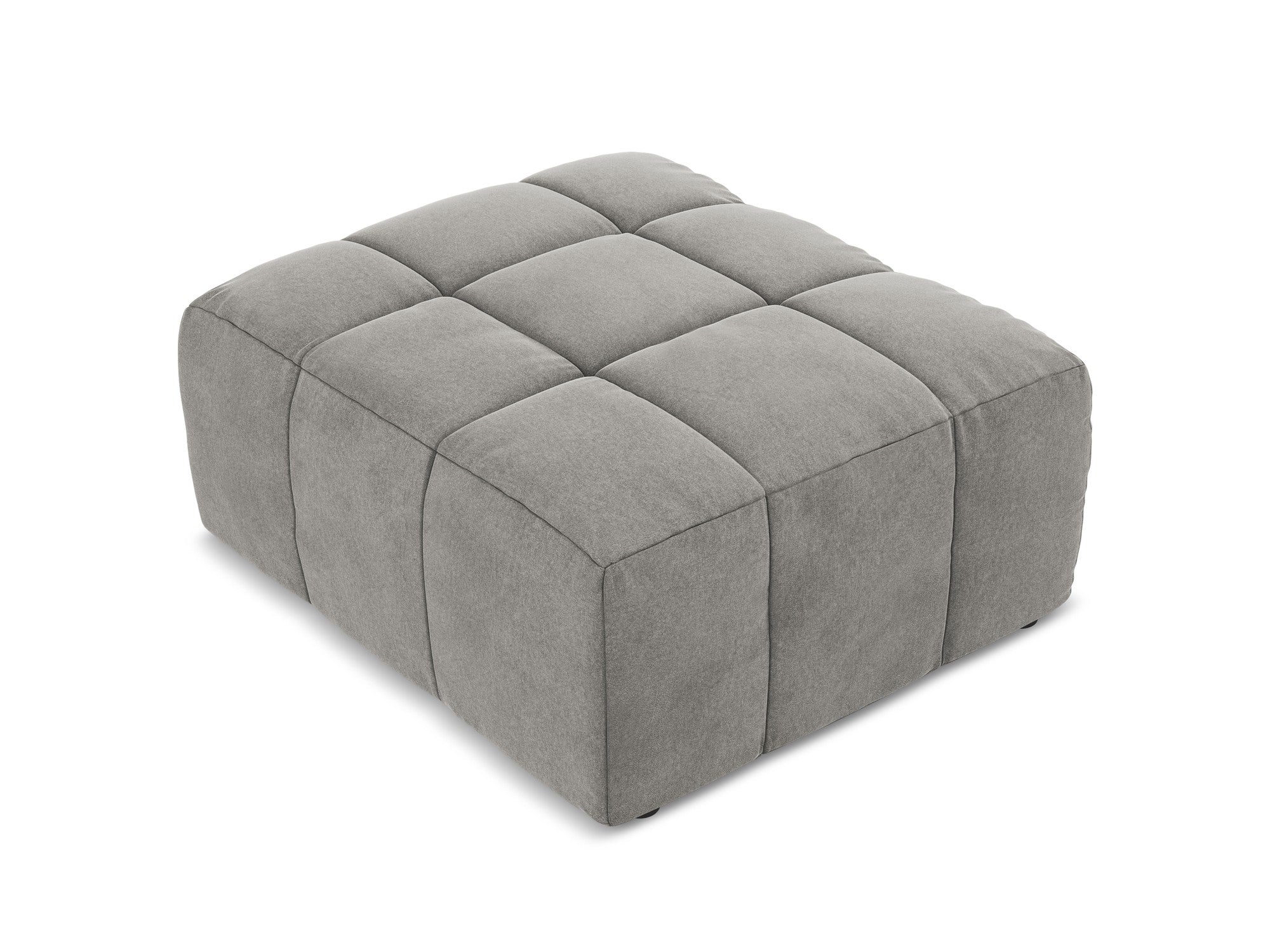 Pouf / velvet module ALOHA gray