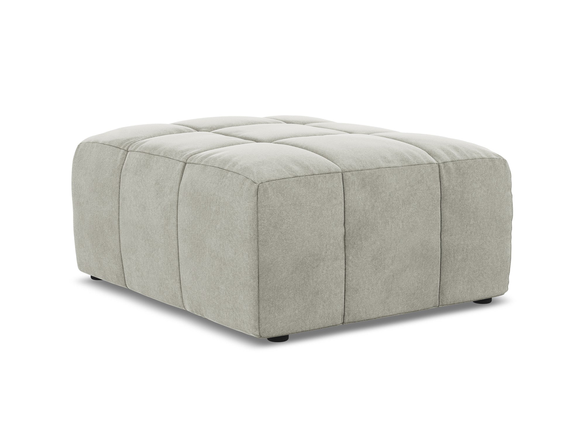 Puff / velvet module ALOHA light gray