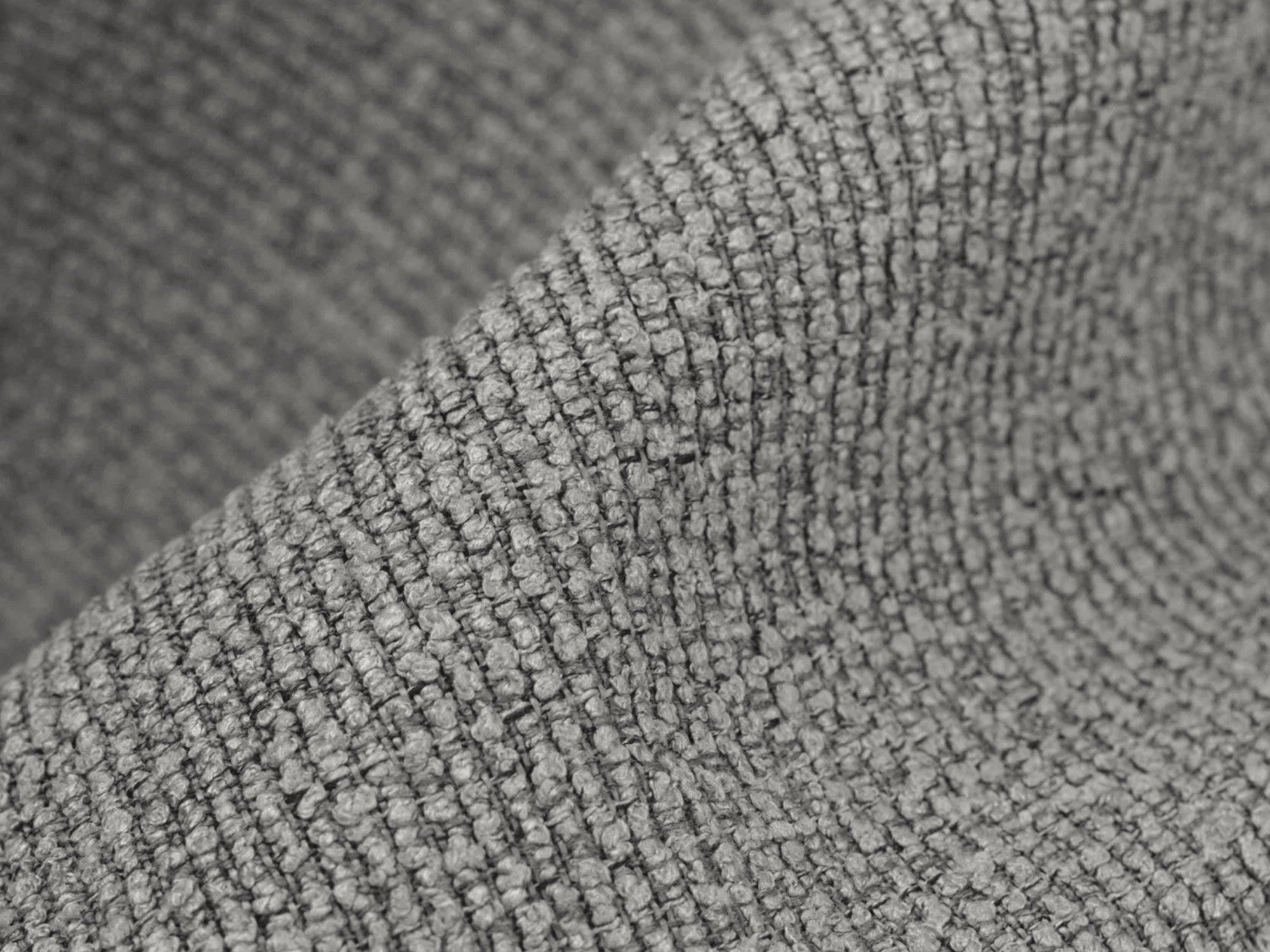 Modularer Ecksofa rechtsseitig 3-Sitzer ALOHA hellgrau Boucle