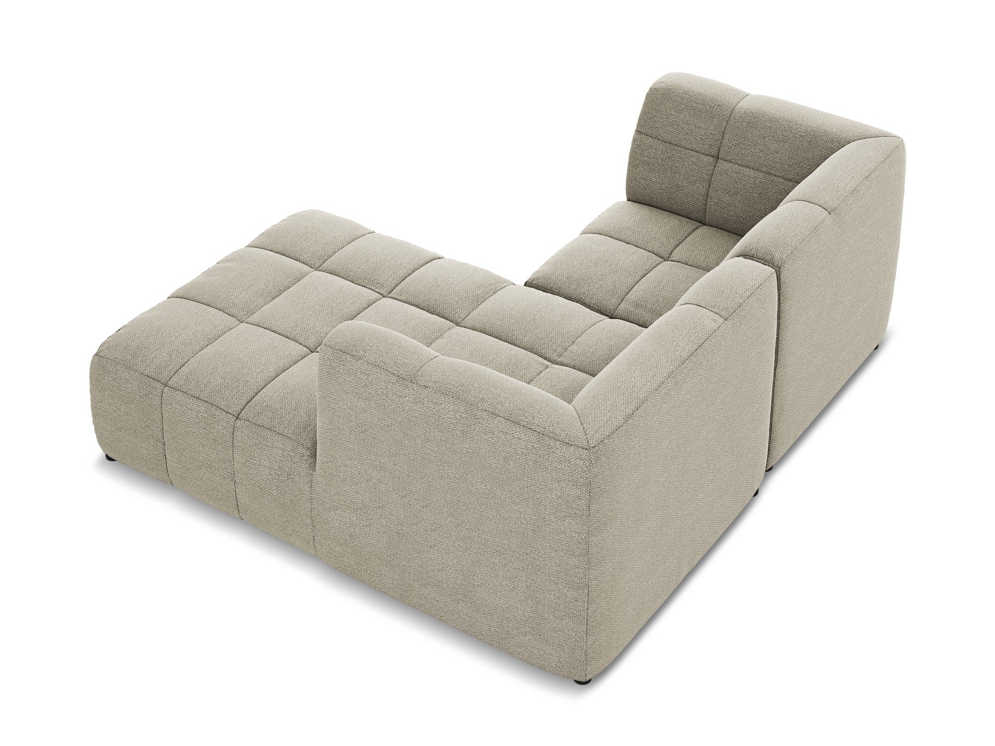 Modularer Ecksofa rechtsseitig 2-sitzig ALOHA taupe Boucle