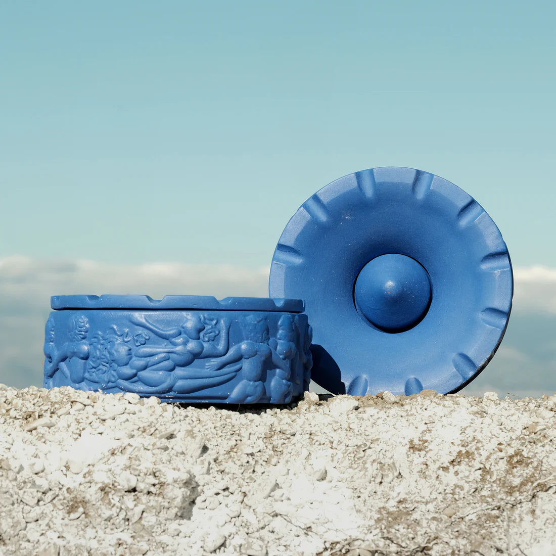 Aschenbecher Dialog grau