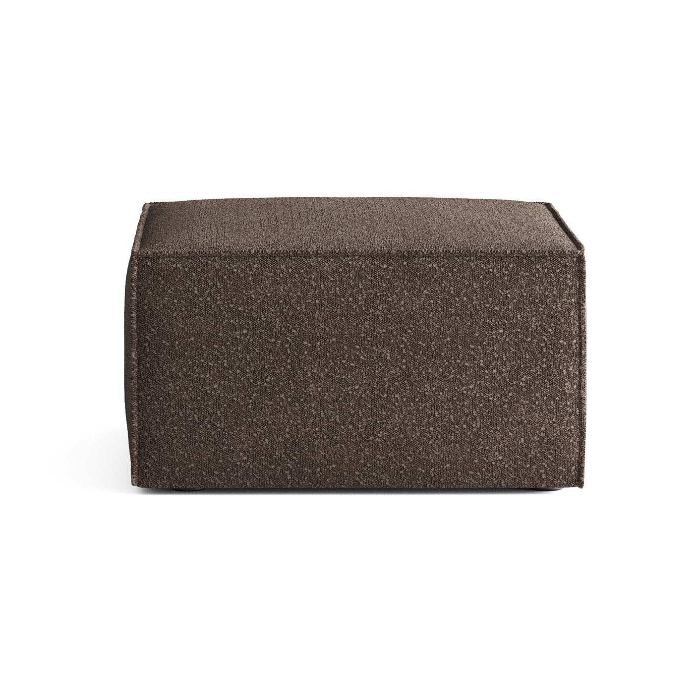 Modulsofa ANDO - braune Boucle-Pouf