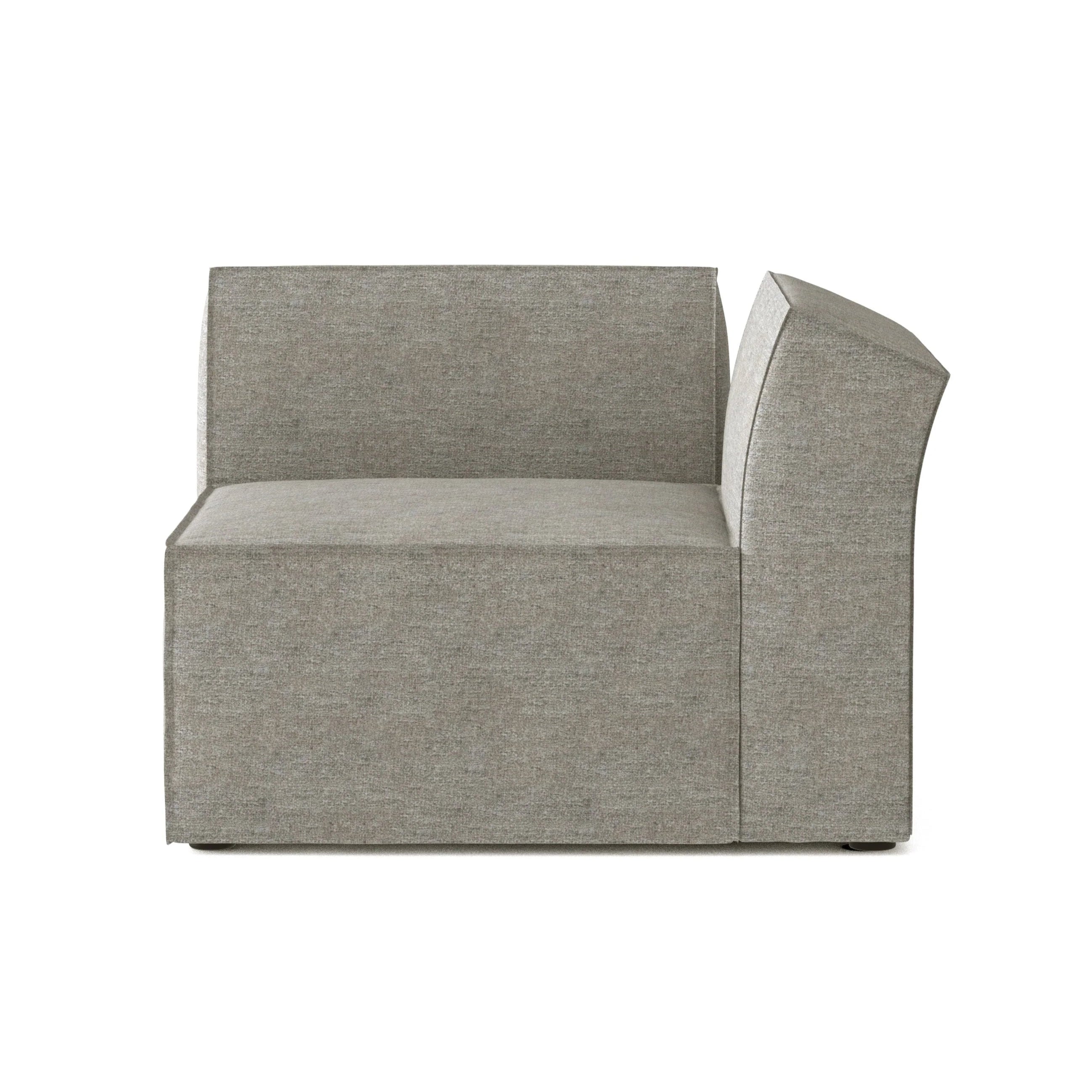 Modulares Sofa ANDO - rechte Modul grau