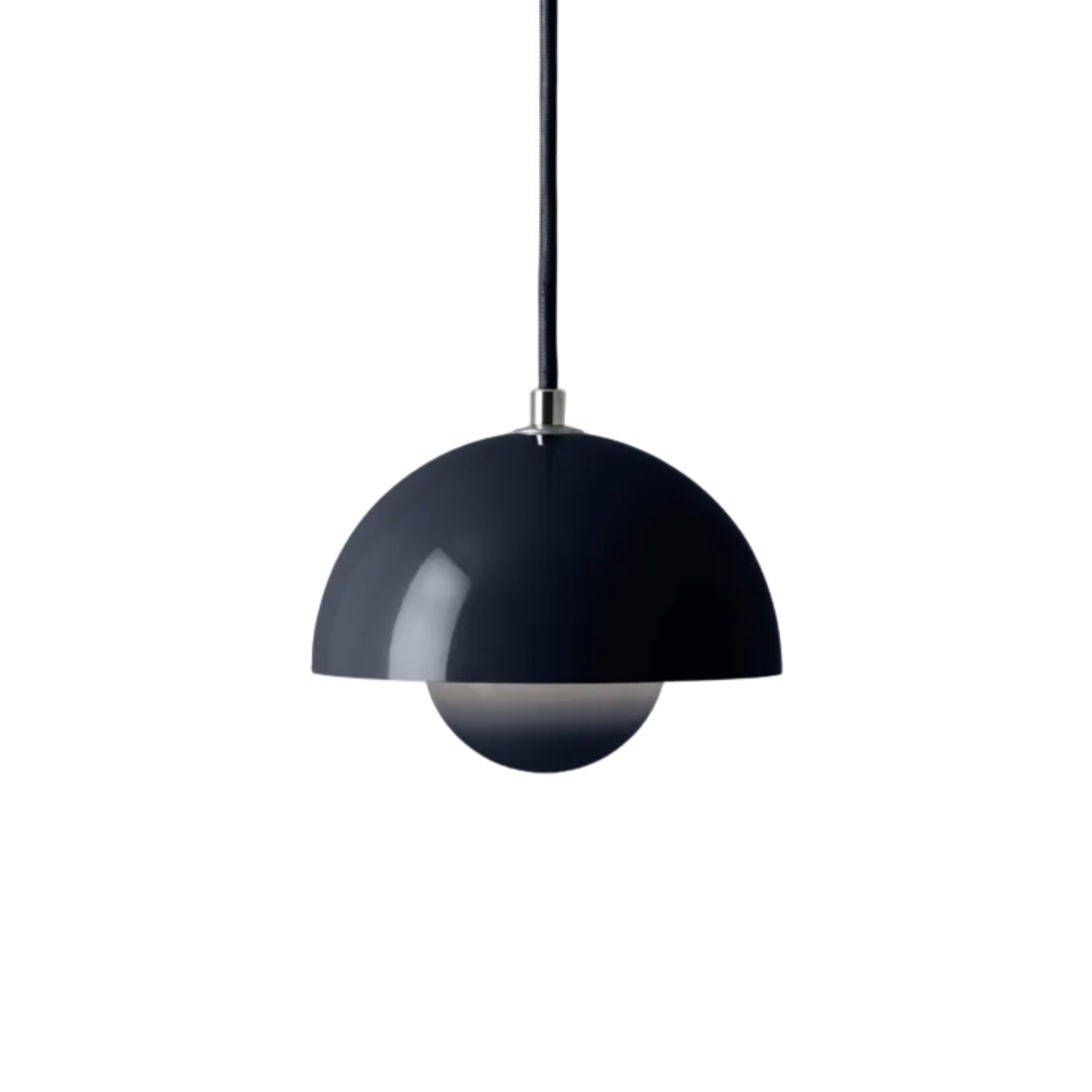 Pendelleuchte FLOWERPOT aus blauem Stahl