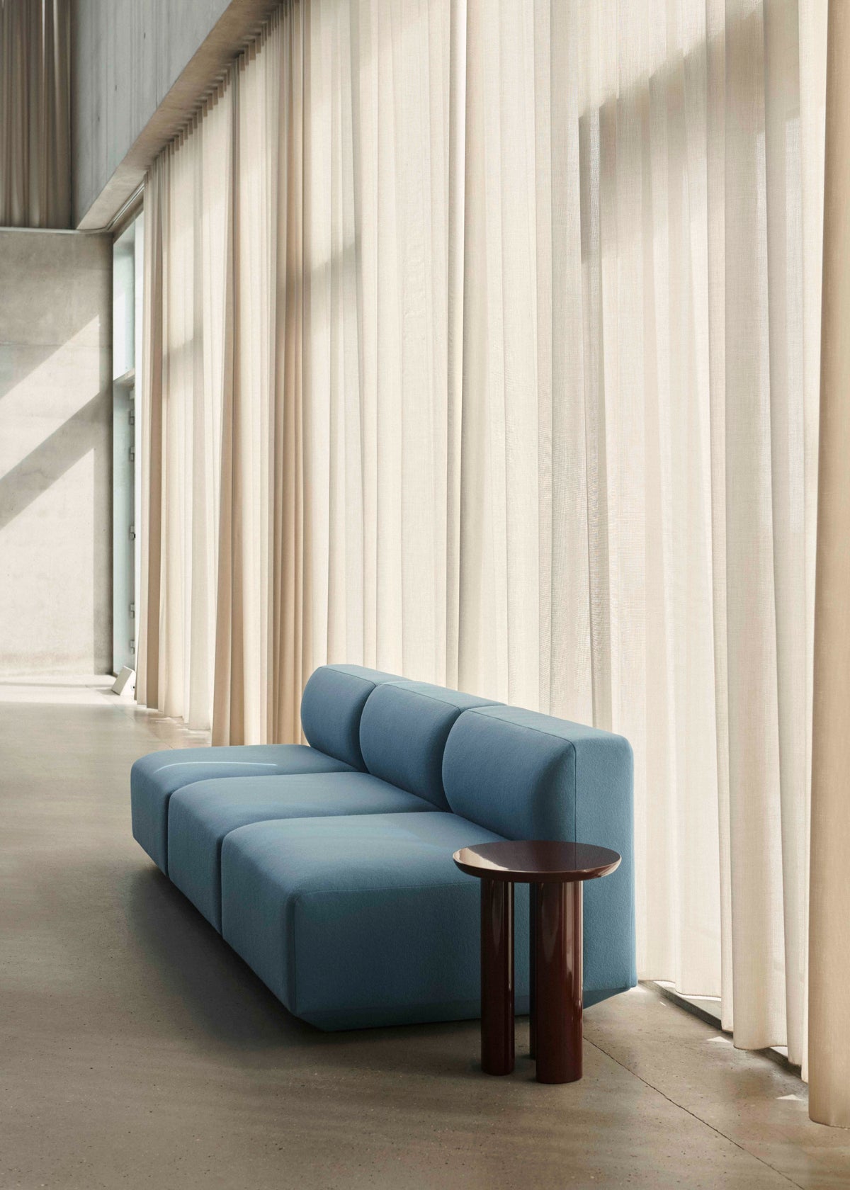 Modulares Sofa für 4 Personen DEVELIUS cremefarben