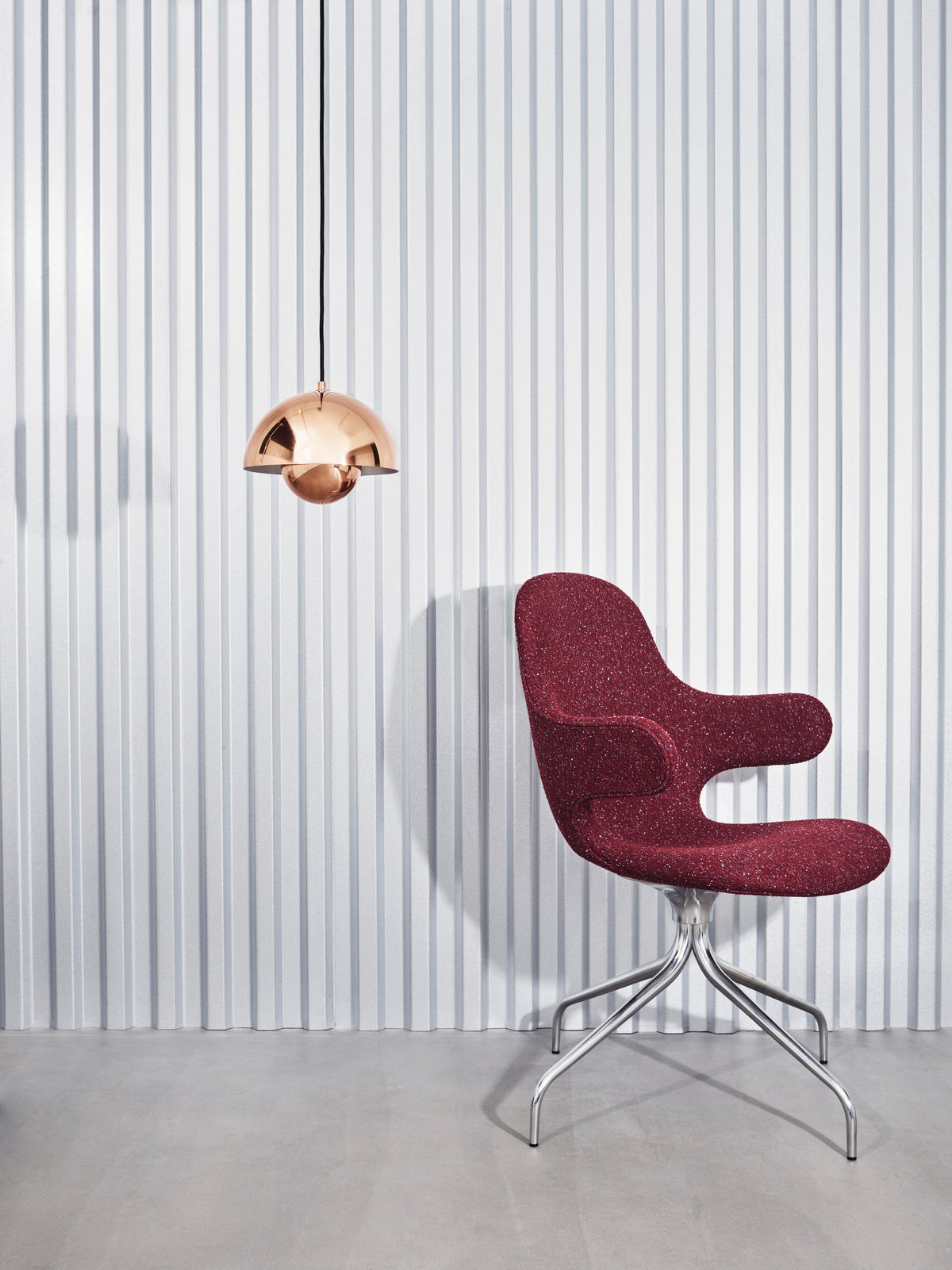 Drehstuhl CATCH JH2 gepolstert mit Aluminiumfuß