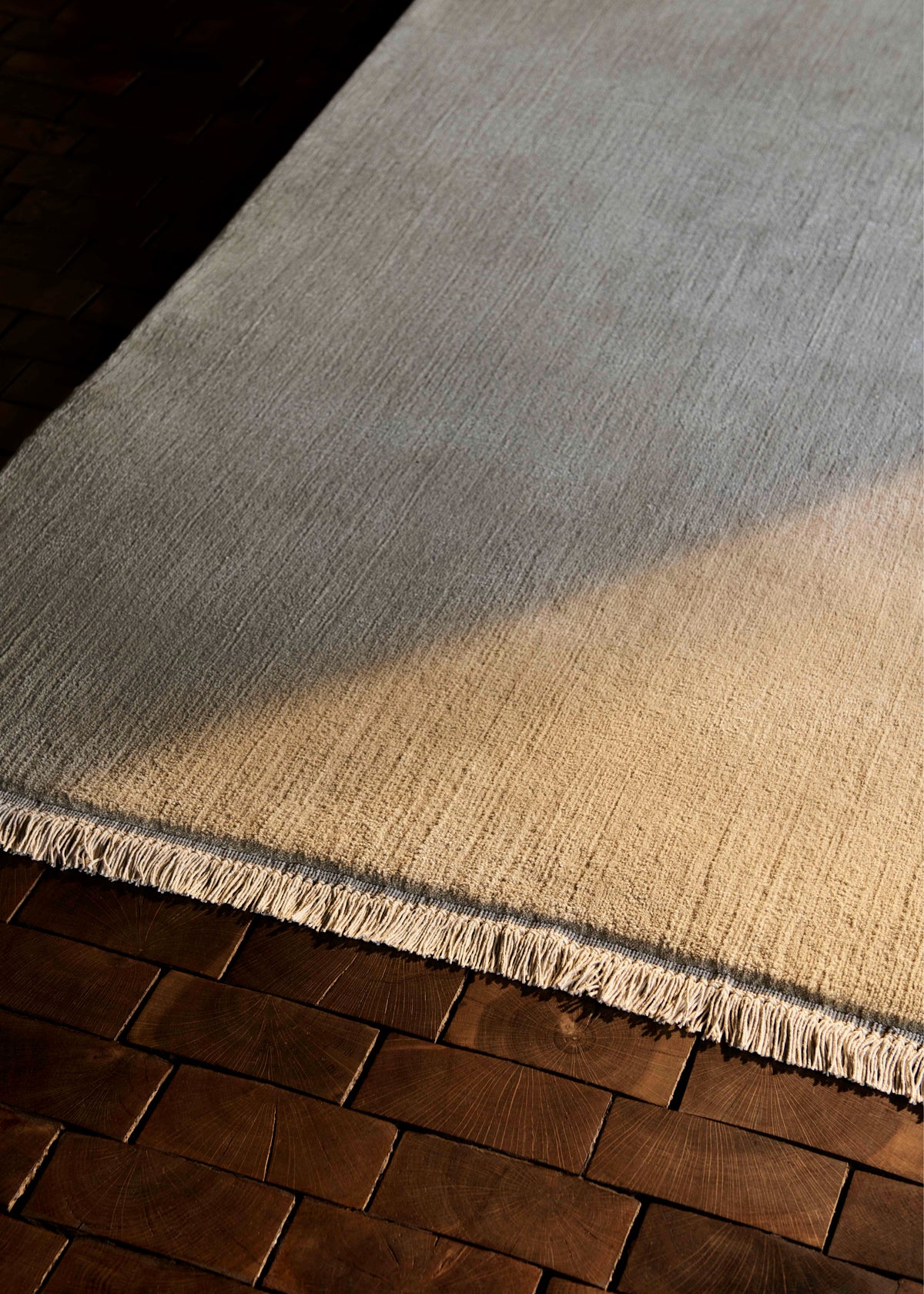 Teppich mit Fransen THE MOOR goldbraun