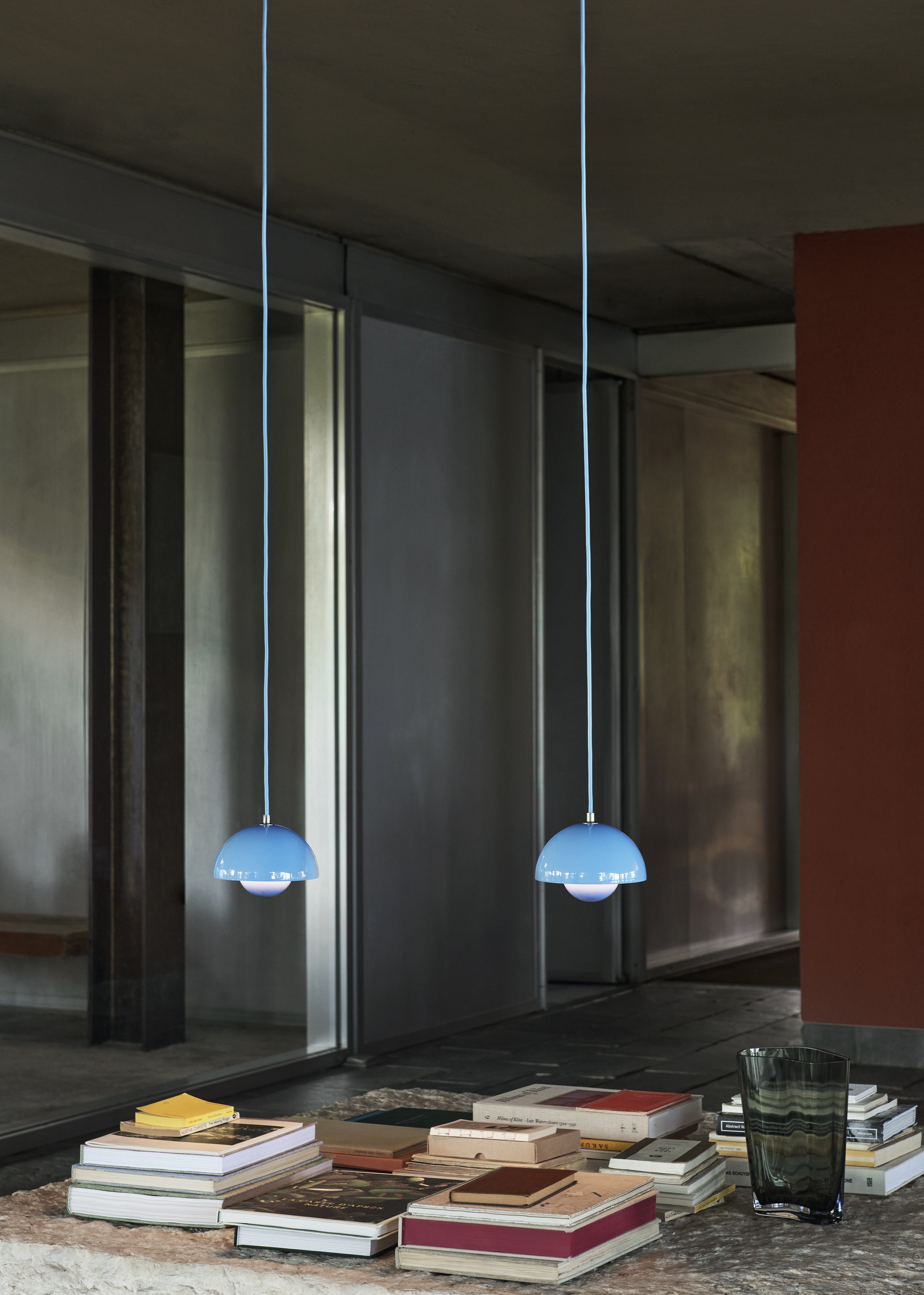 Pendelleuchte FLOWERPOT in Blau