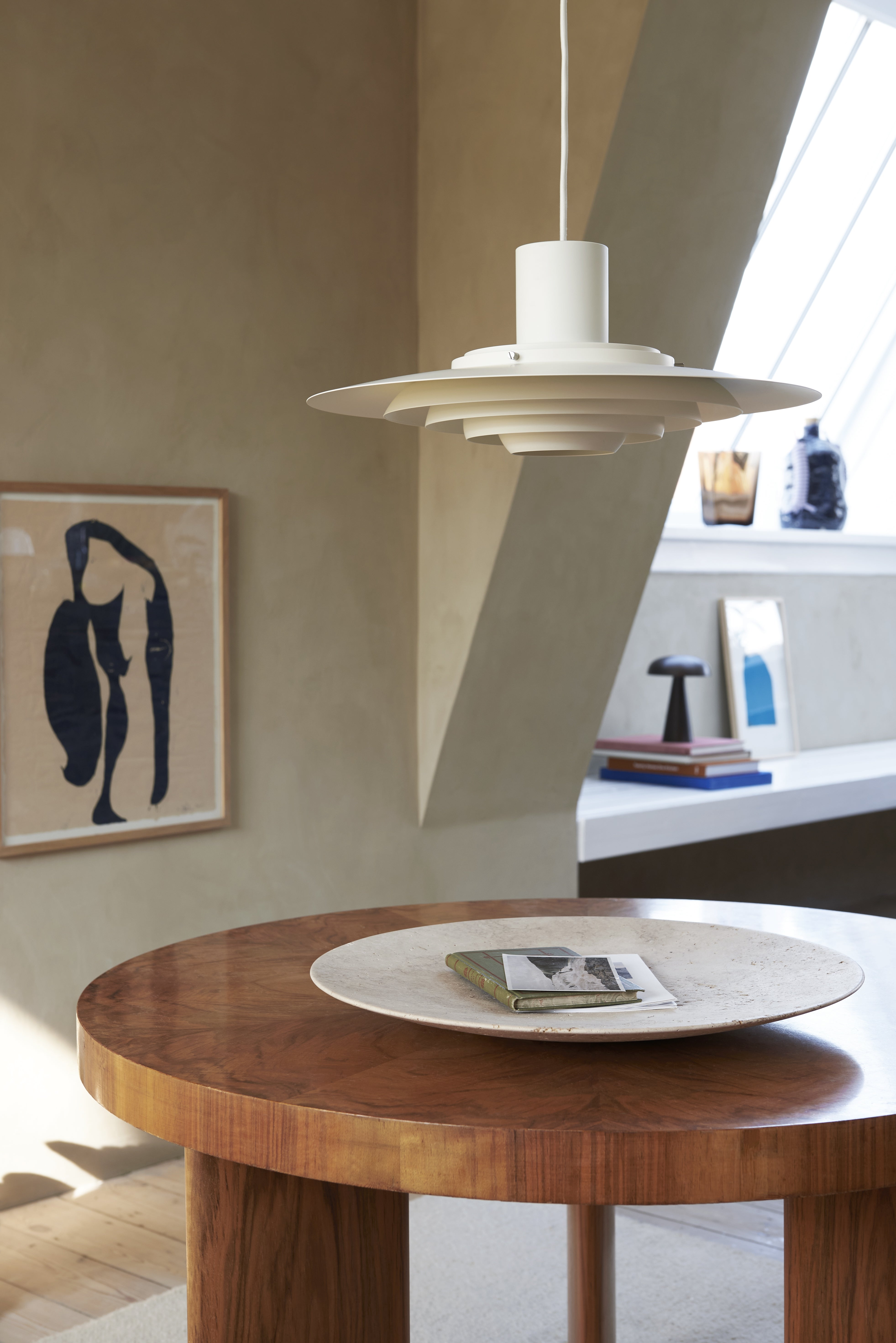 Pendelleuchte P376 mattweiß