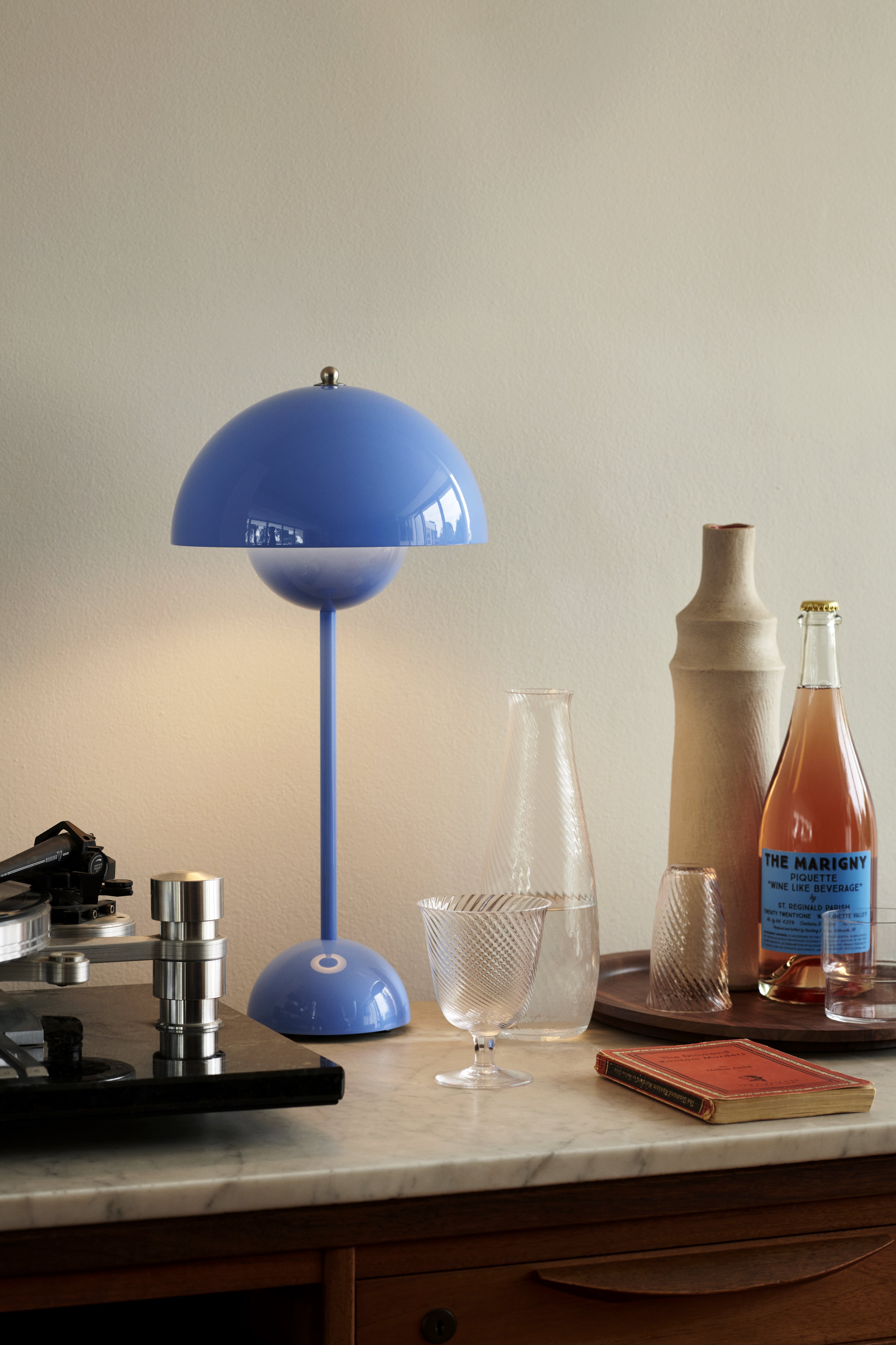 Tischlampe FLOWERPOT VP3 himmelblau