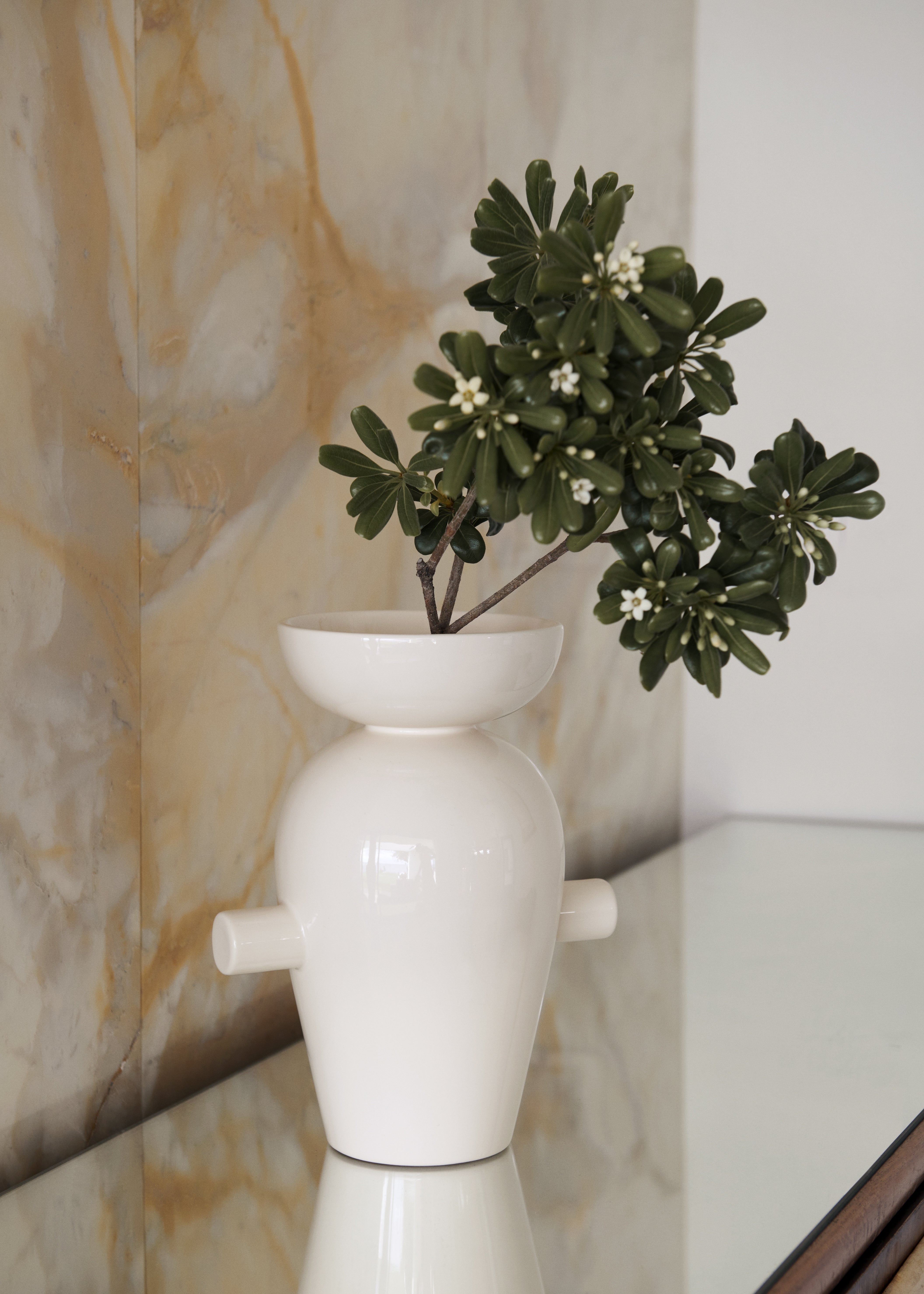 Vase MOMENTO JH40 cremefarben