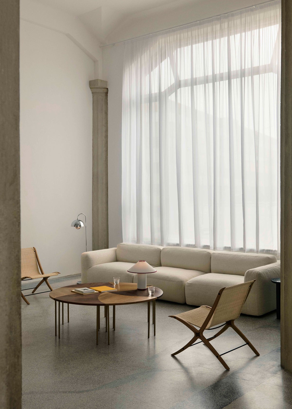 Modulares linkes Ecksofa 3-Sitzer DEVELIUS MELLOW gepolstert