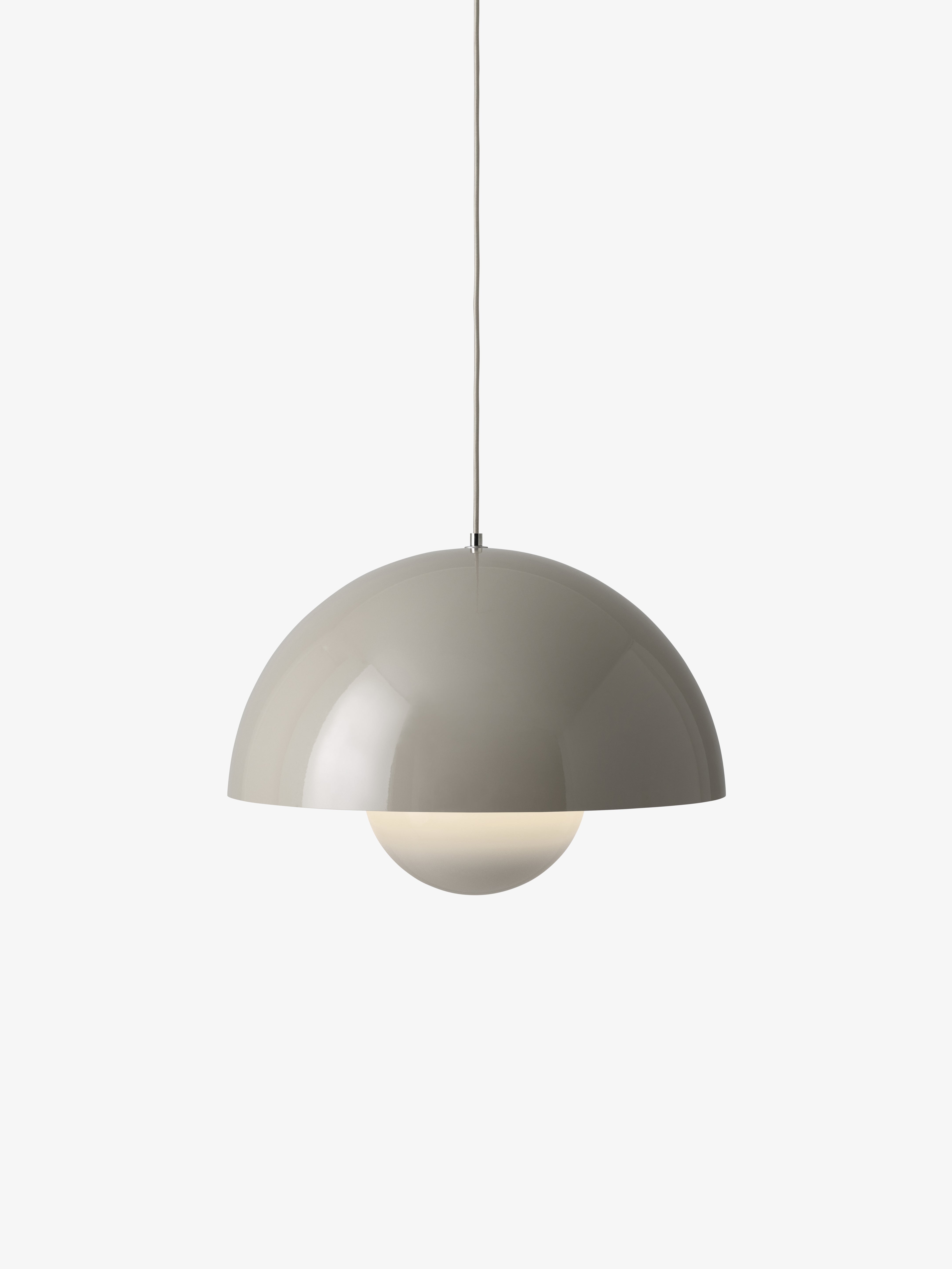 Pendelleuchte FLOWERPOT grau-beige