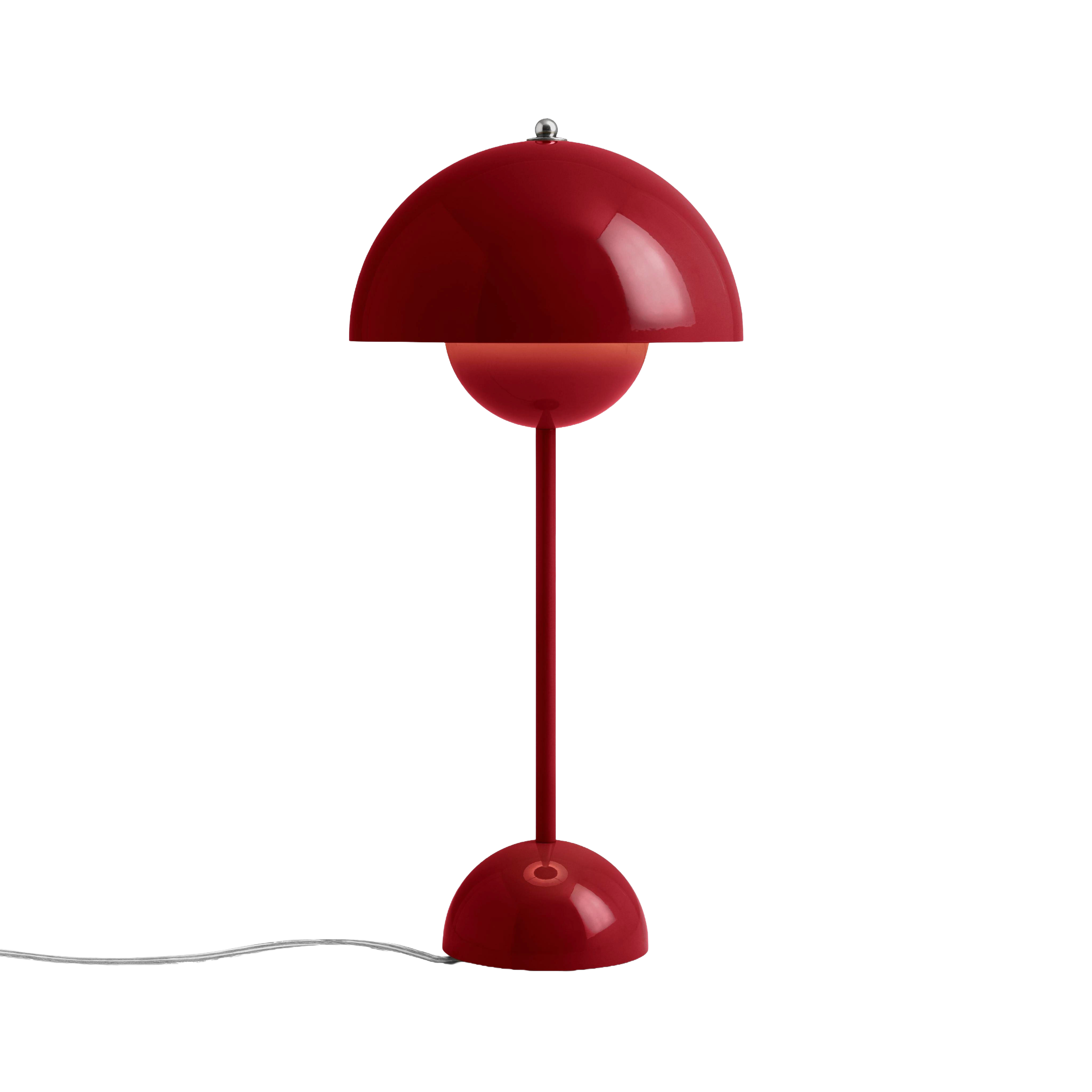 Tischlampe FLOWERPOT VP3 weinrot