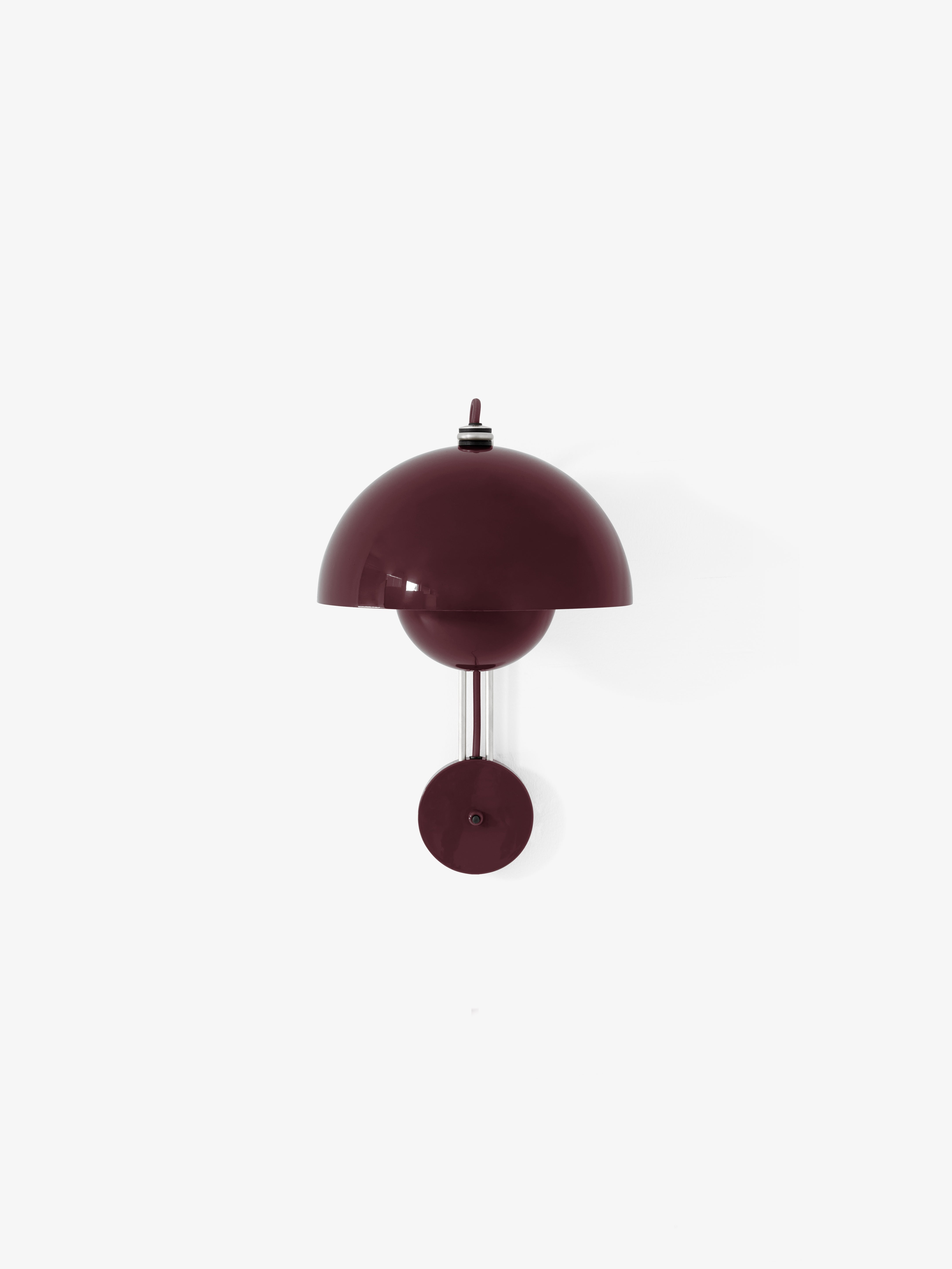 Wandlampe FLOWERPOT VP8 in dunkler Pflaume