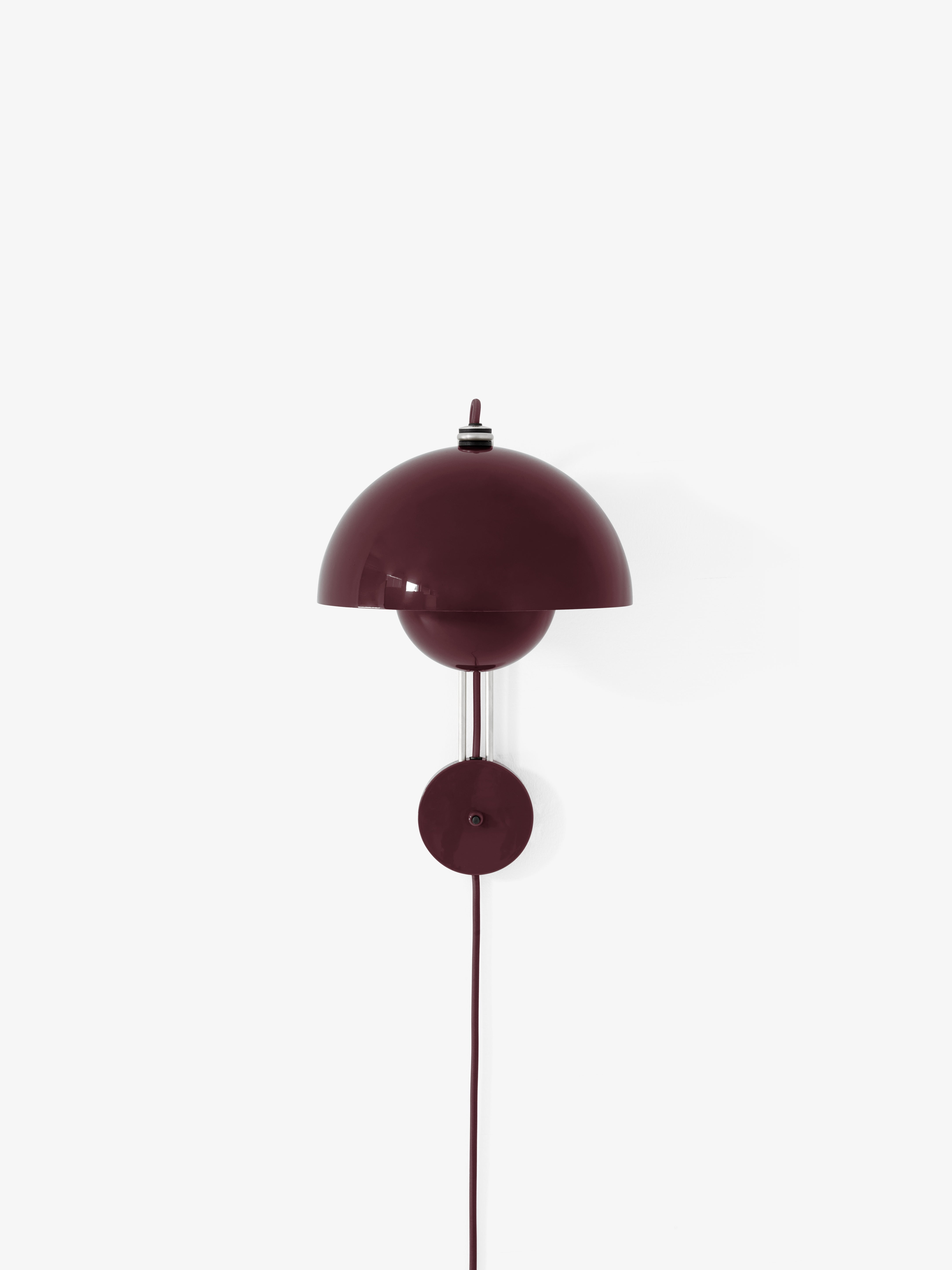Wandlampe FLOWERPOT VP8 in dunkler Pflaume