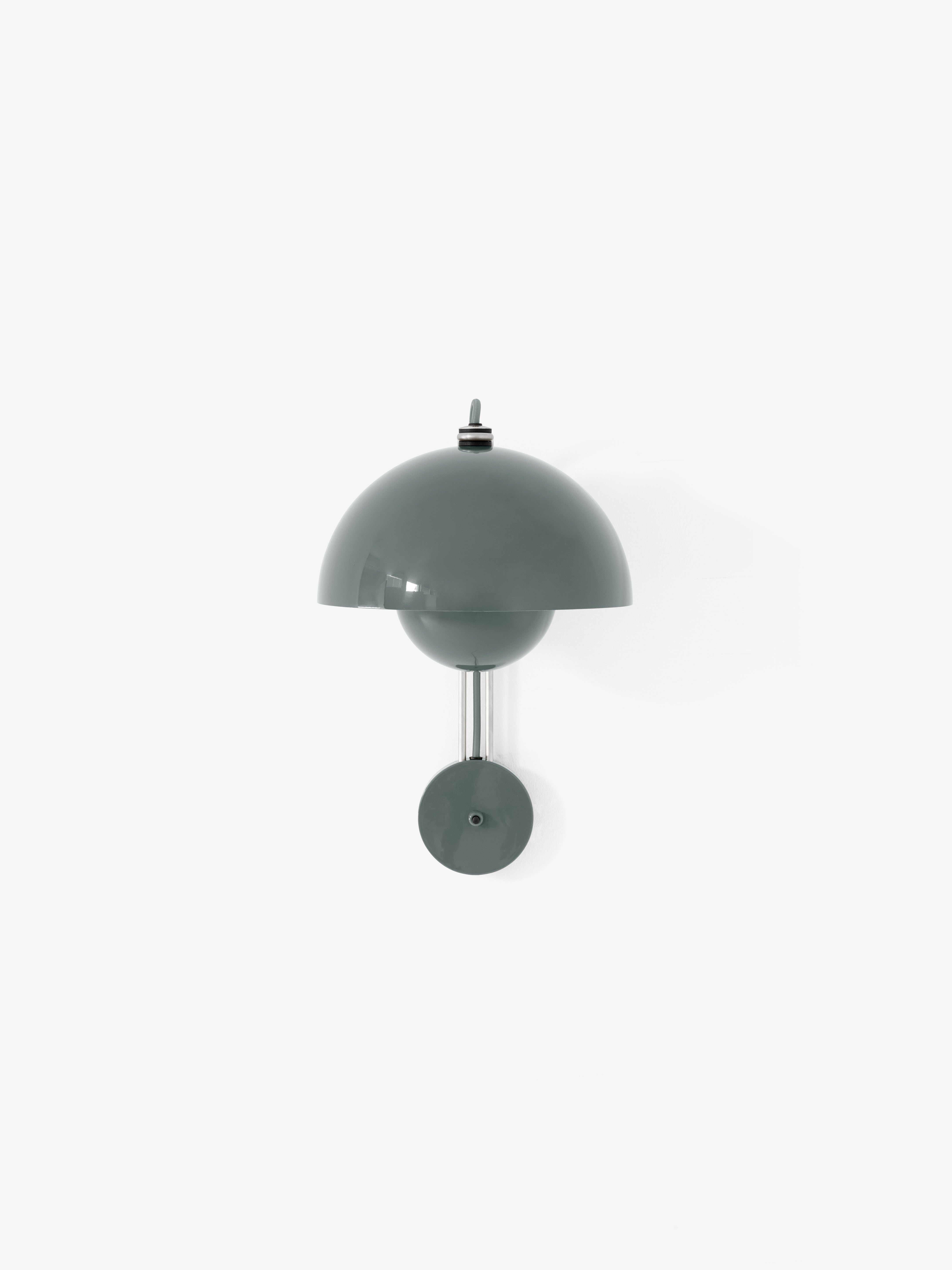 Wandlampe FLOWERPOT VP8 in grau-blau