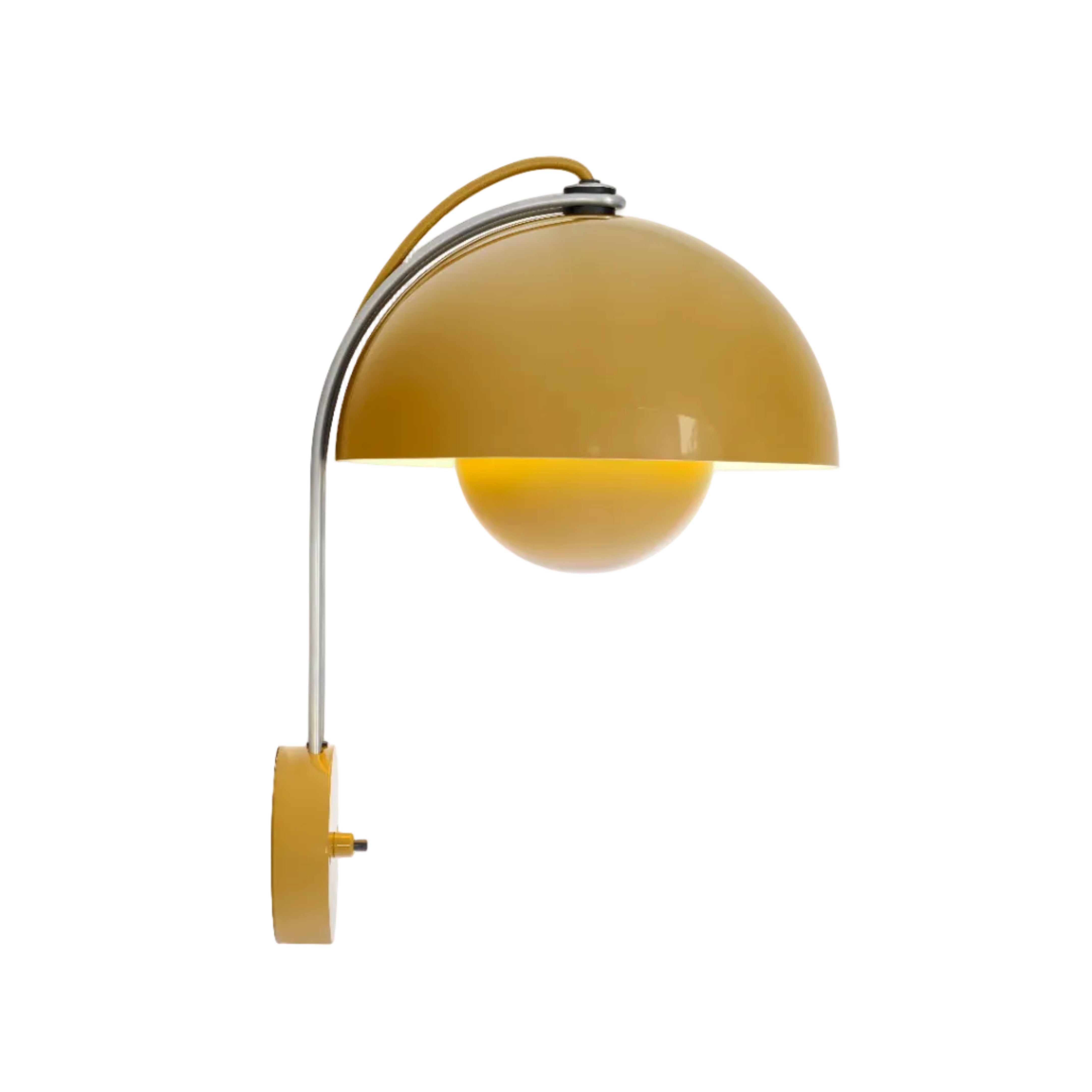 Wandlampe FLOWERPOT VP8 in Senfgelb