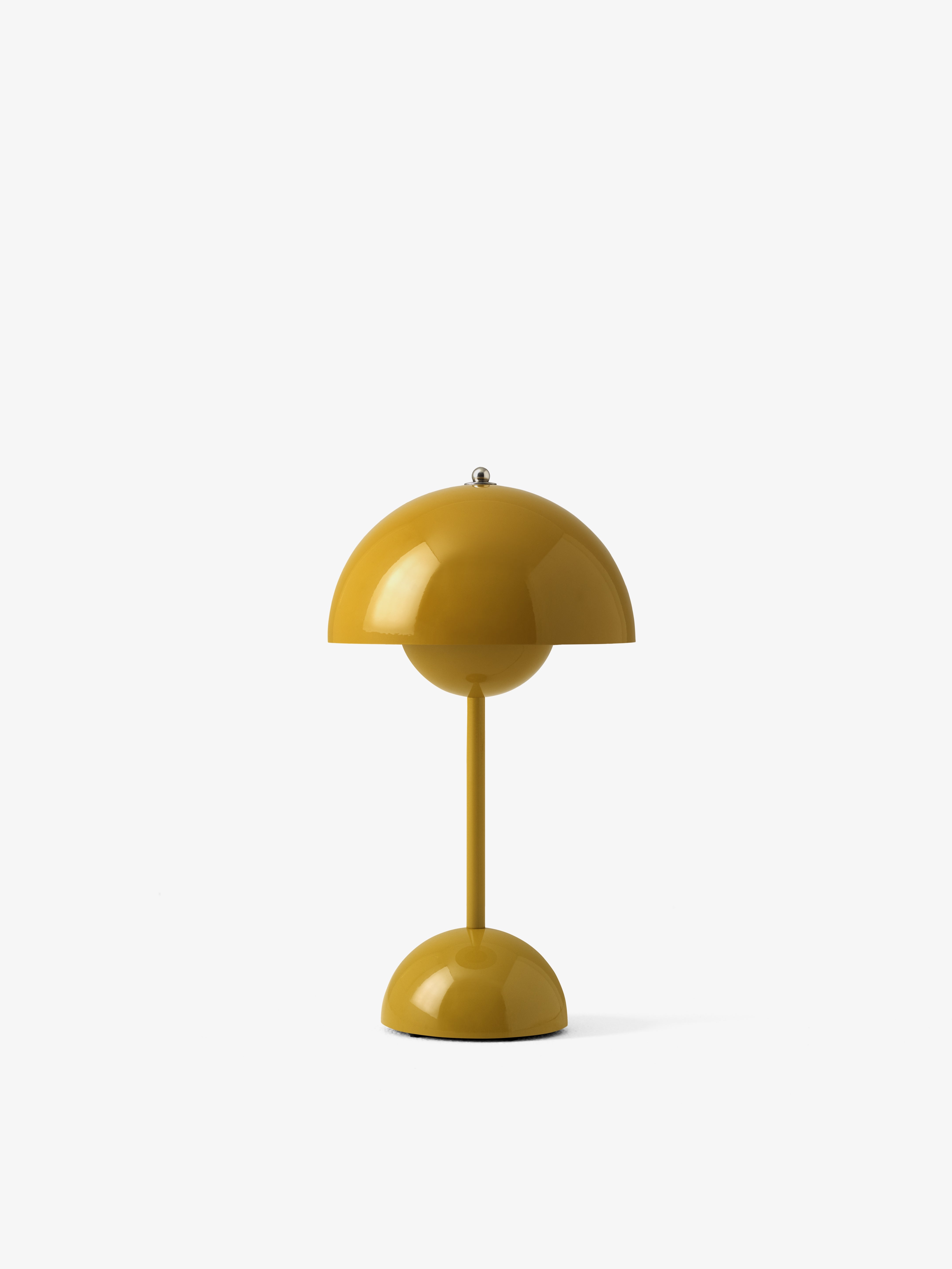 Tragbare Lampe FLOWERPOT VP9 in Senfgelb
