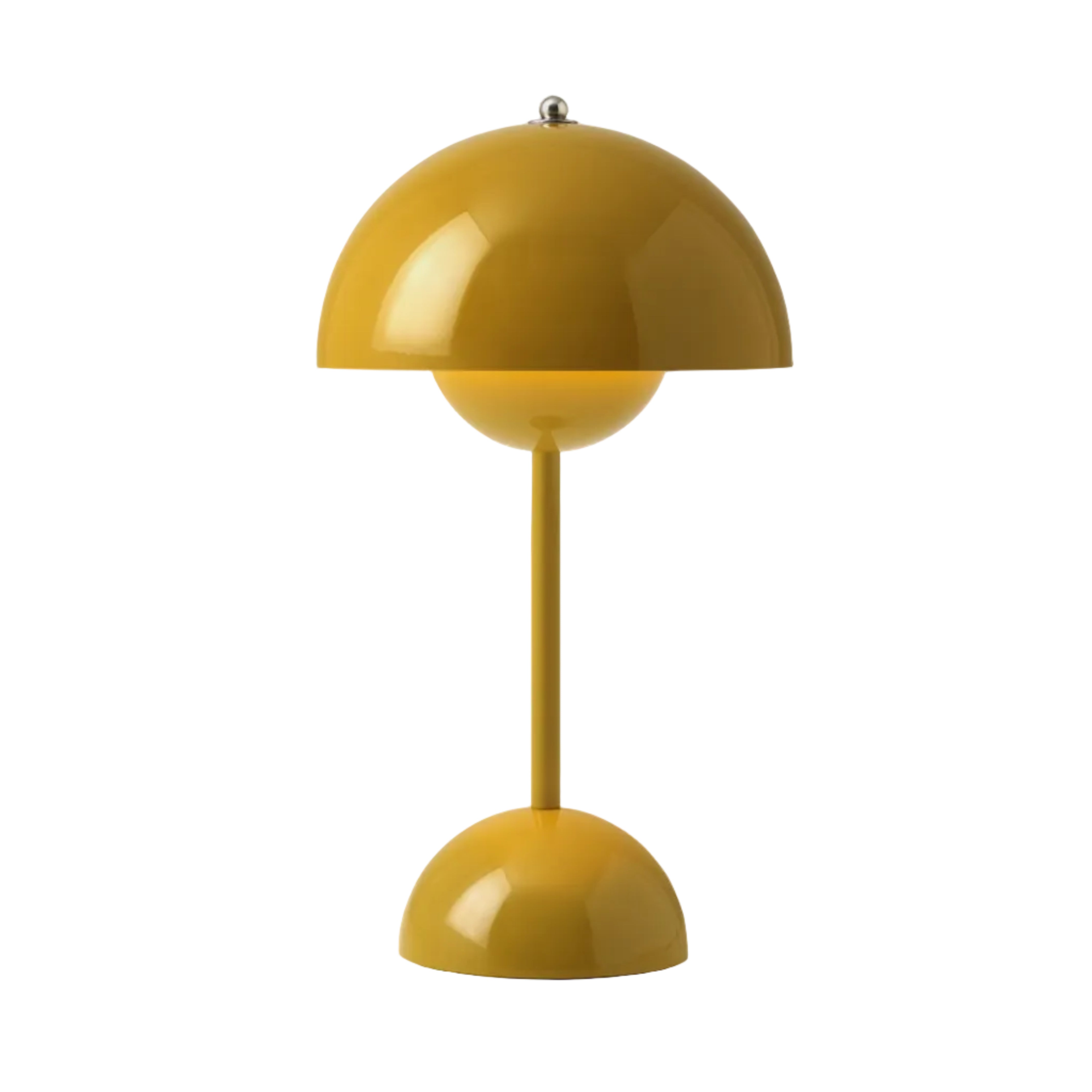 Tragbare Lampe FLOWERPOT VP9 in Senfgelb