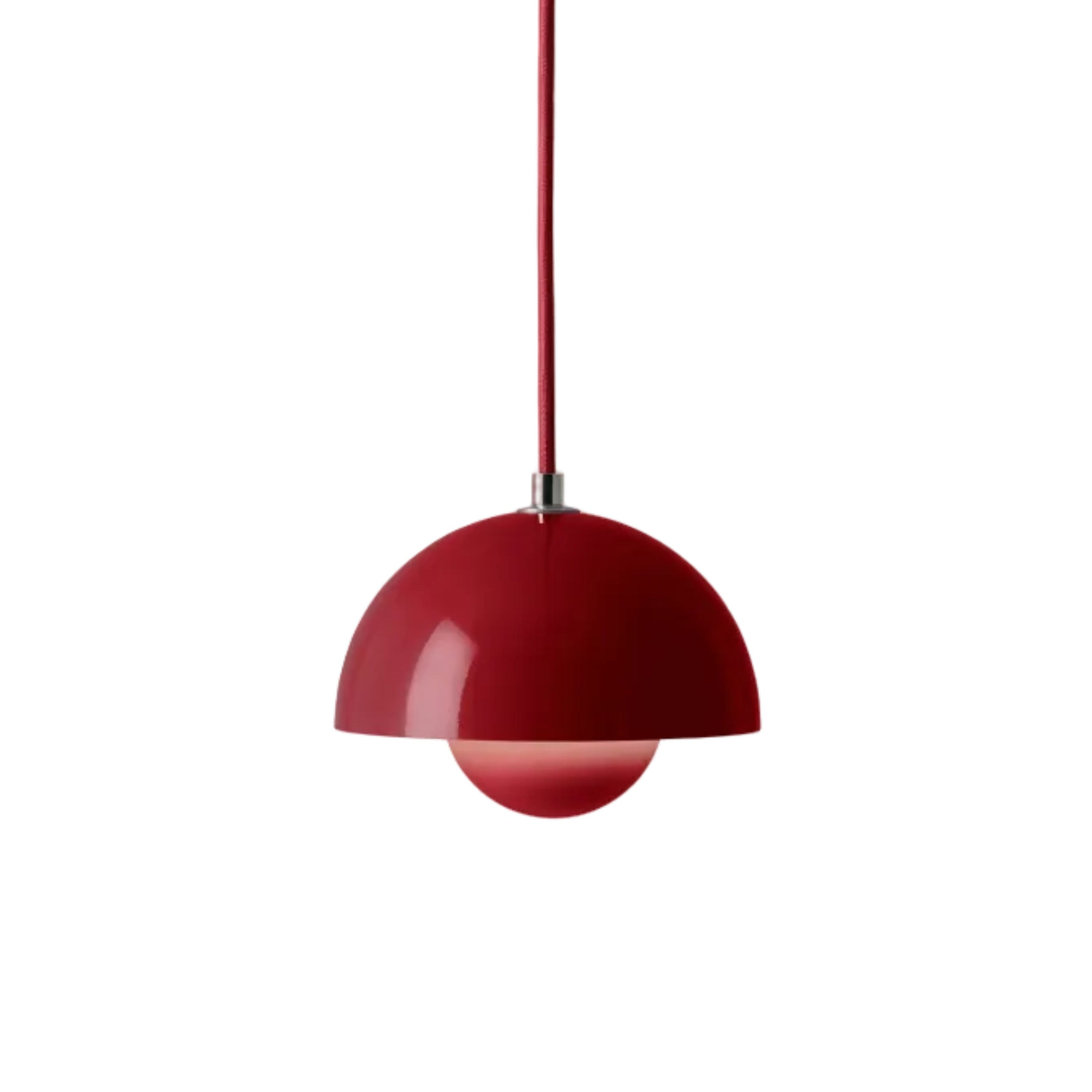 Pendelleuchte FLOWERPOT weinrot