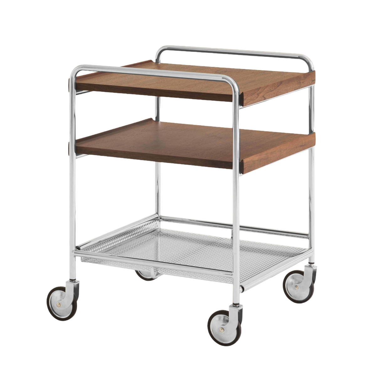 Wagen ALIMA NDS2 verchromt mit Nussbaumholz