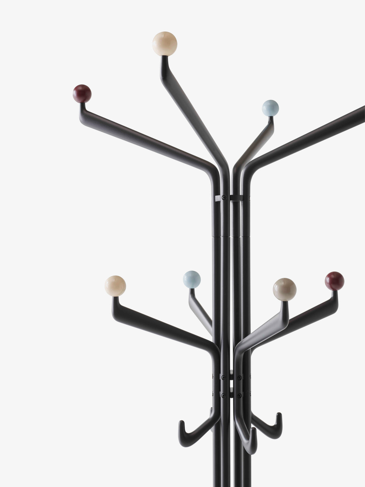 Stehender Kleiderständer CAPTURE SC77 graphit mit farbigem Finish