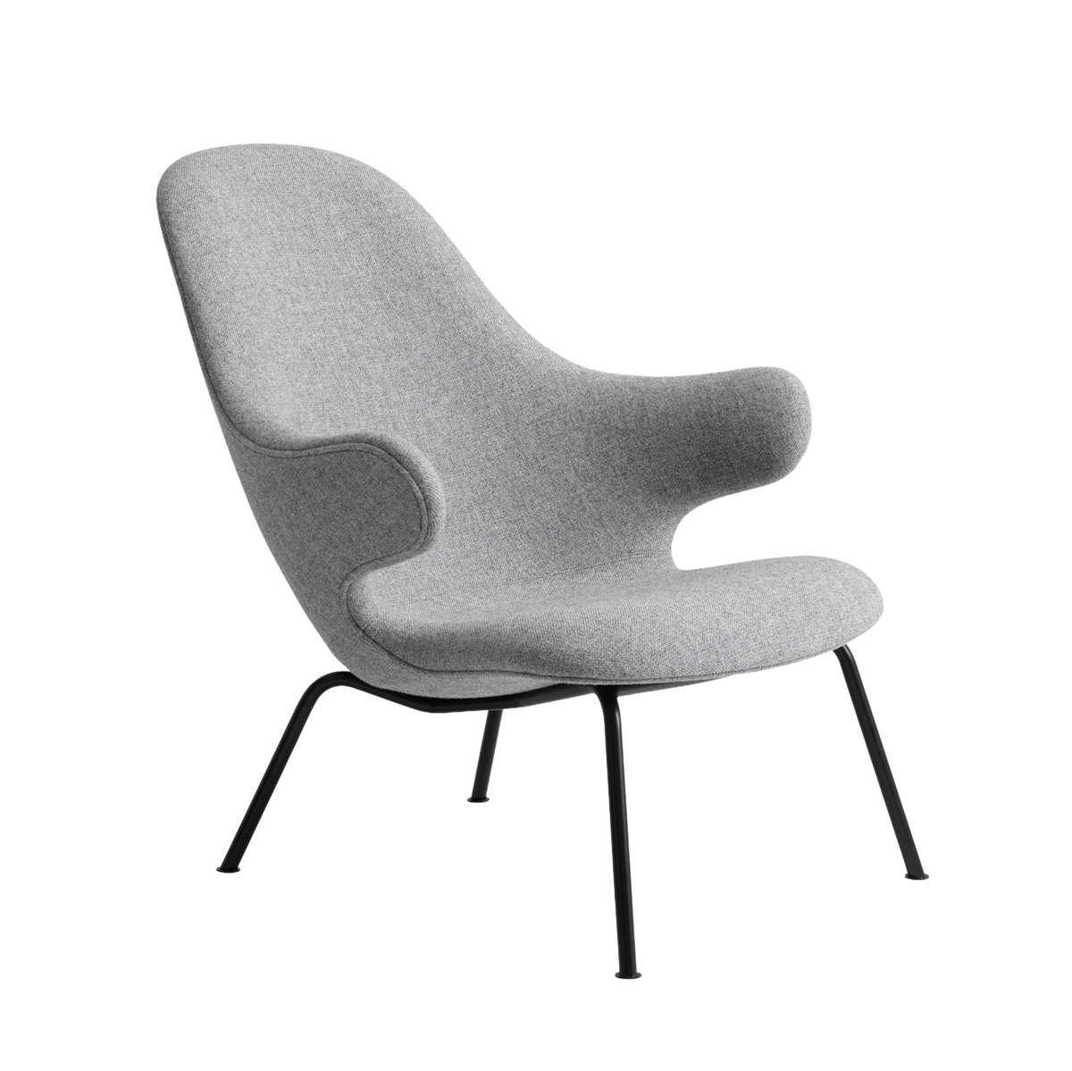 Sessel CATCH JH14 gepolstert mit schwarzem Gestell