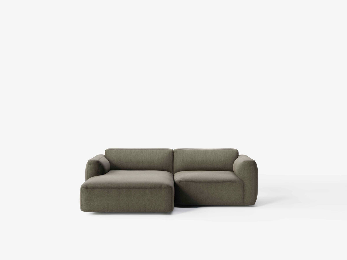 Modulares linkes Ecksofa 3-Sitzer DEVELIUS MELLOW gepolstert
