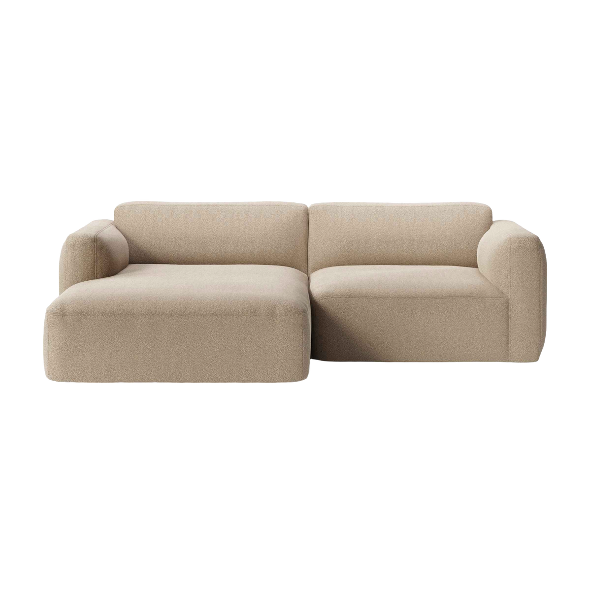 Modulares linkes Ecksofa 3-Sitzer DEVELIUS MELLOW gepolstert