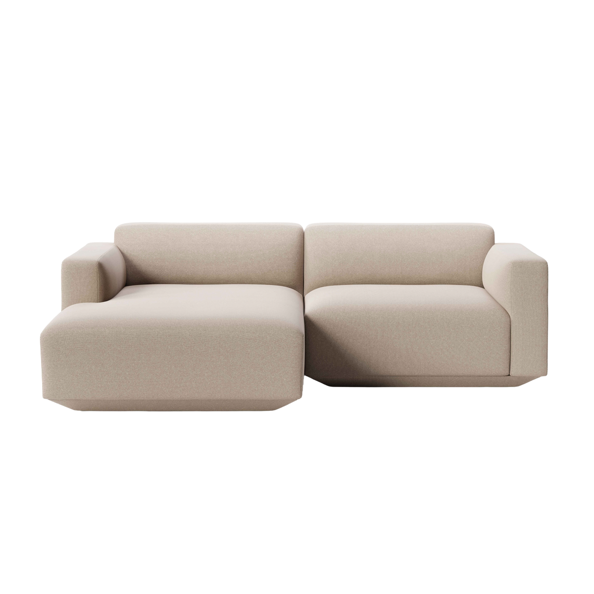Modularer Ecksofa linksseitig 3-Sitzer DEVELIUS beige