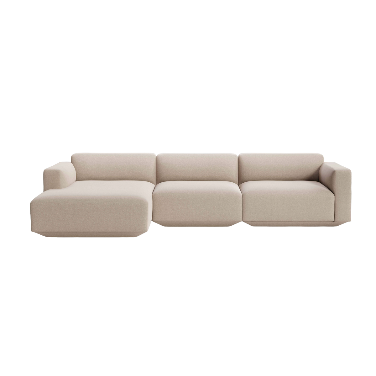 Modularer Ecksofa links für 4 Personen DEVELIUS beige