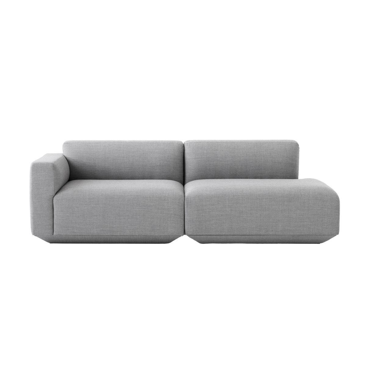 Modulares Sofa mit offener rechter Seite für 3 Personen, gepolstert, DEVELIUS