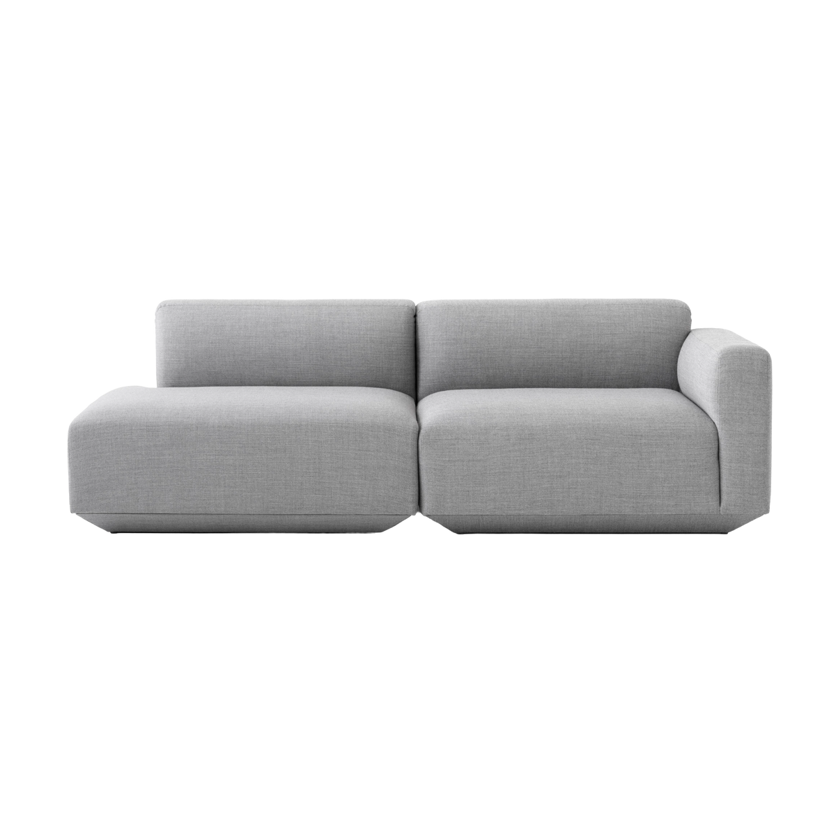 Modulares Sofa mit offener linker Seite für 3 Personen, gepolstert, DEVELIUS