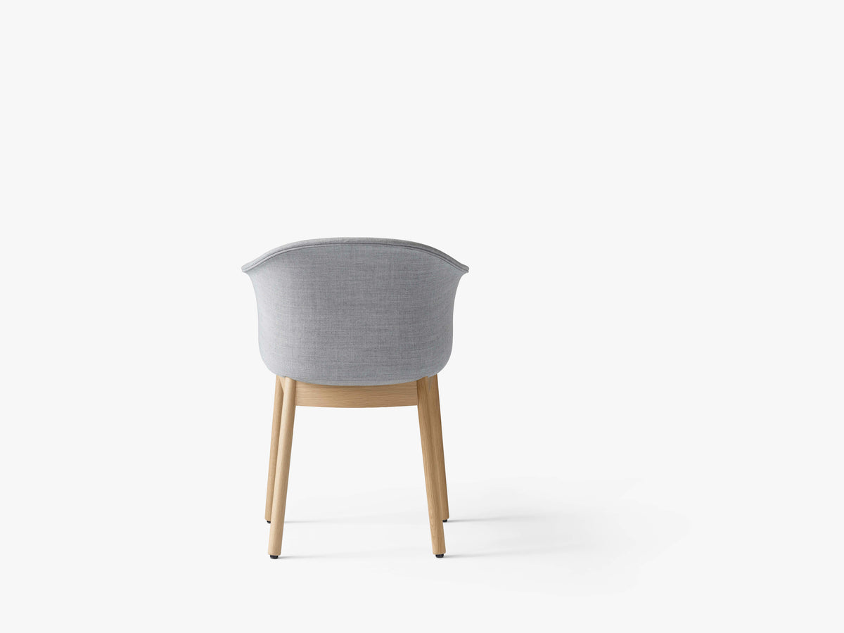 Stuhl ELEFY JH31 gepolstert mit Eichen-Gestell