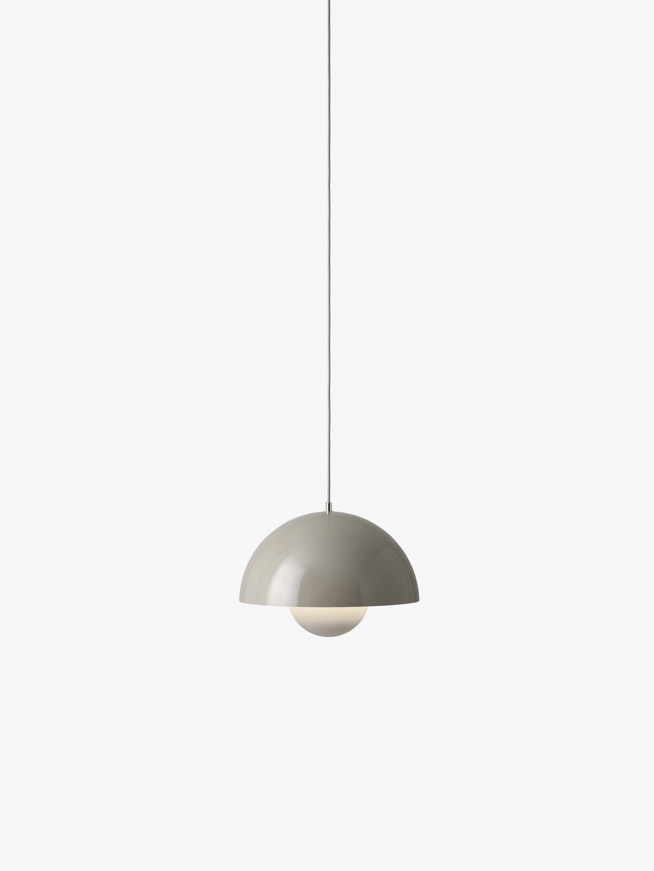 Pendelleuchte FLOWERPOT grau-beige