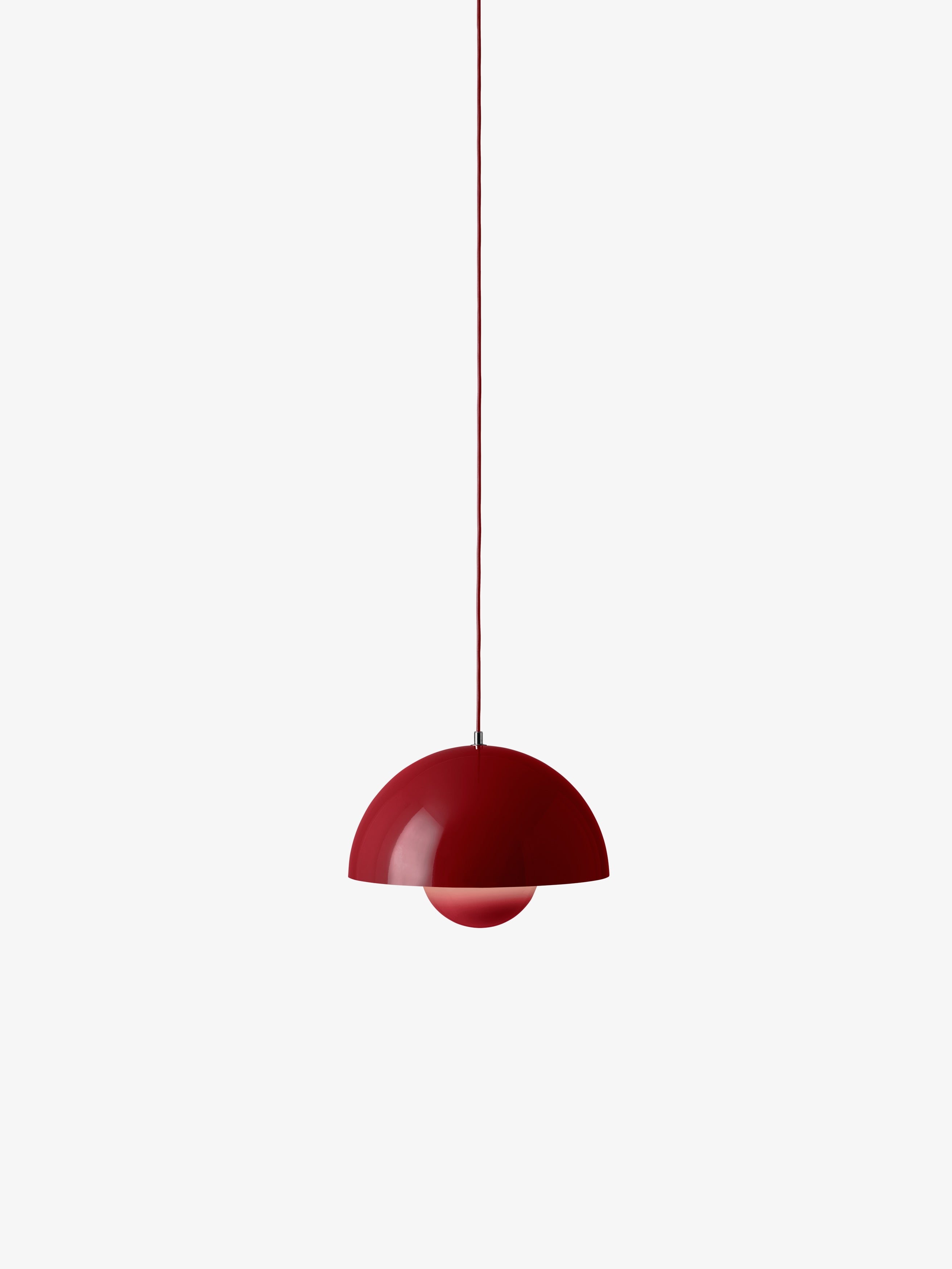 Pendelleuchte FLOWERPOT weinrot