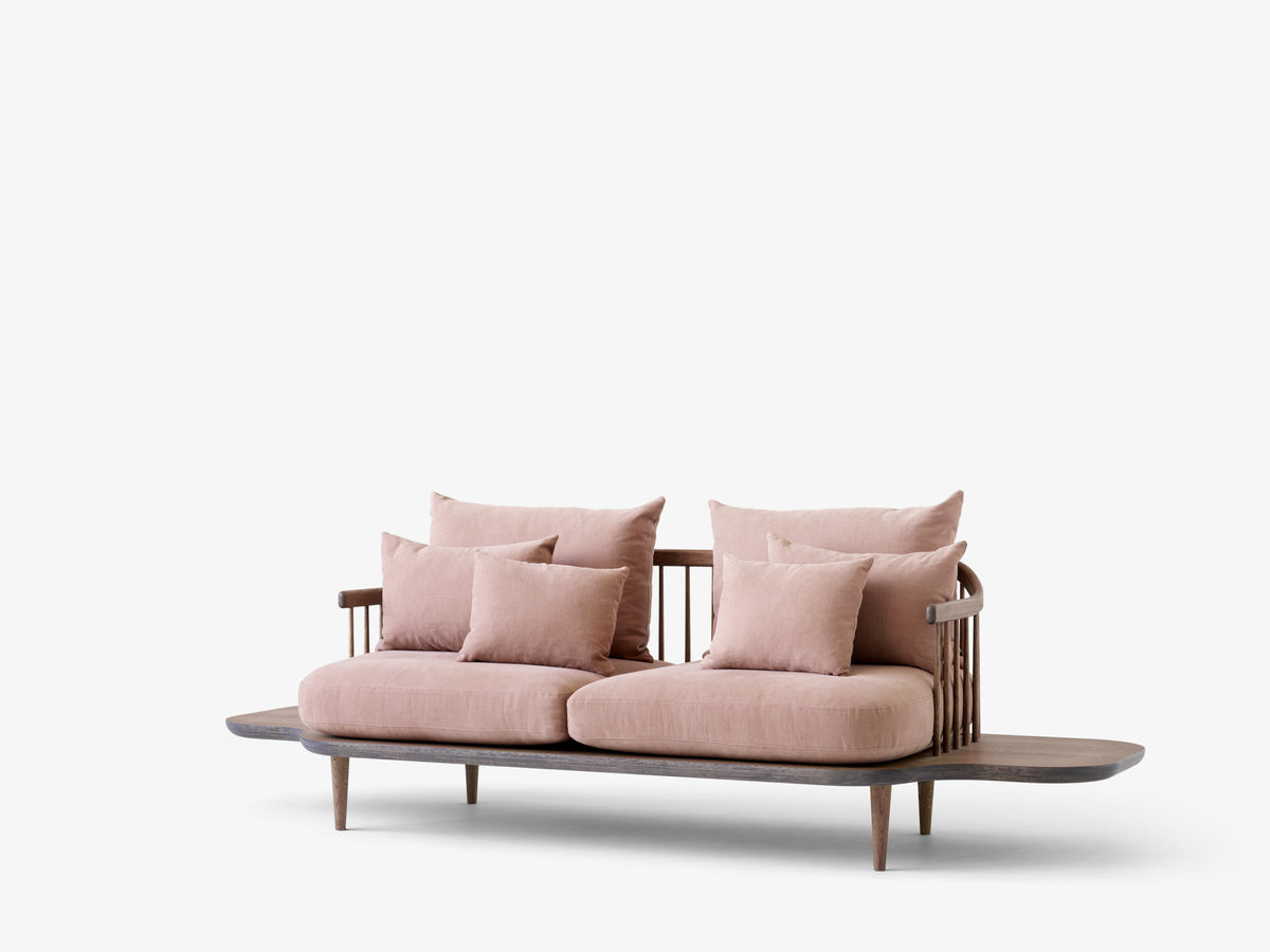 3-Sitzer Sofa FLY SC3 mit rauchfarbener Eichenbasis