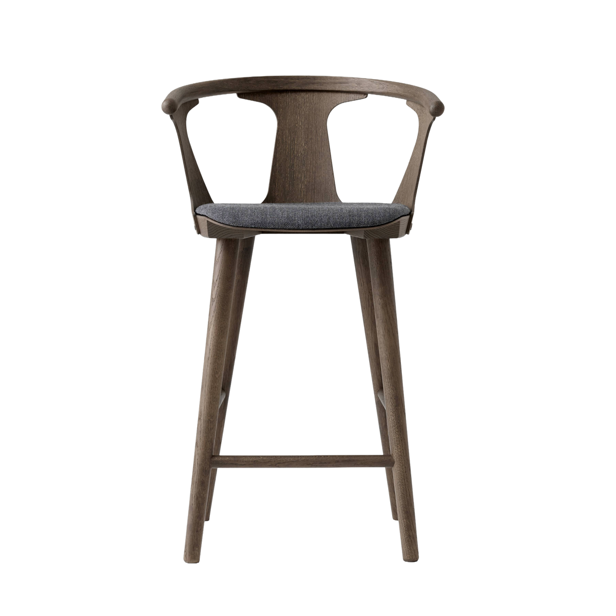 Hocker IN BETWEEN rauchig geölte Eiche mit gepolsterter Sitzfläche