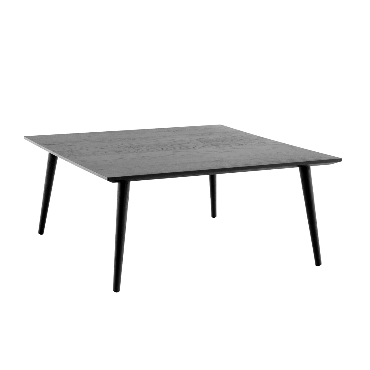 Quadratischer Couchtisch IN BETWEEN SK24 schwarz lackierte Eiche