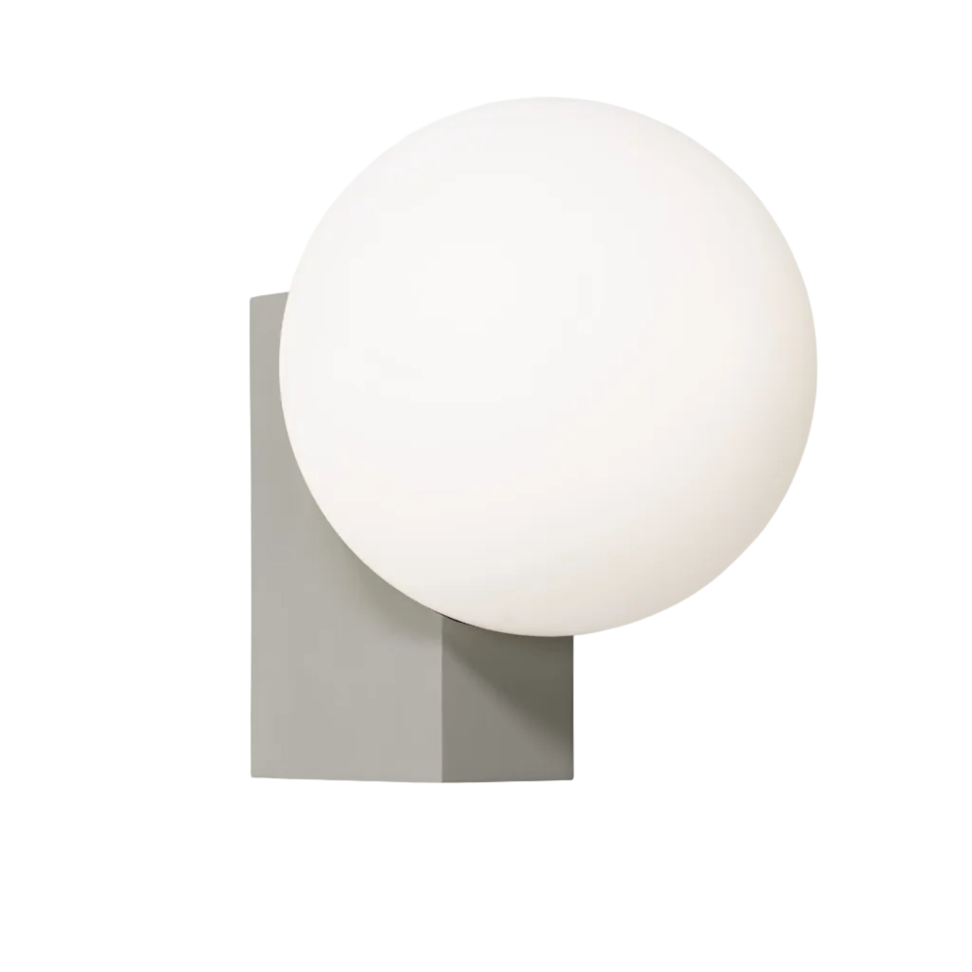 Wandlampe JOURNEY SH2 mit gläsernem Schirm und grauem Sockel