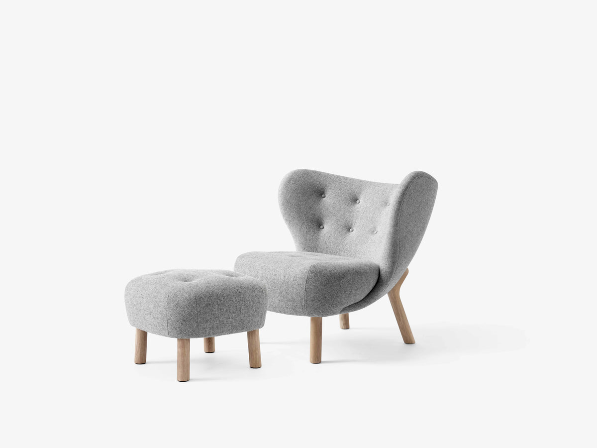 Sessel LITTLE PETRA VB1 gepolstert mit Eichen-Gestell