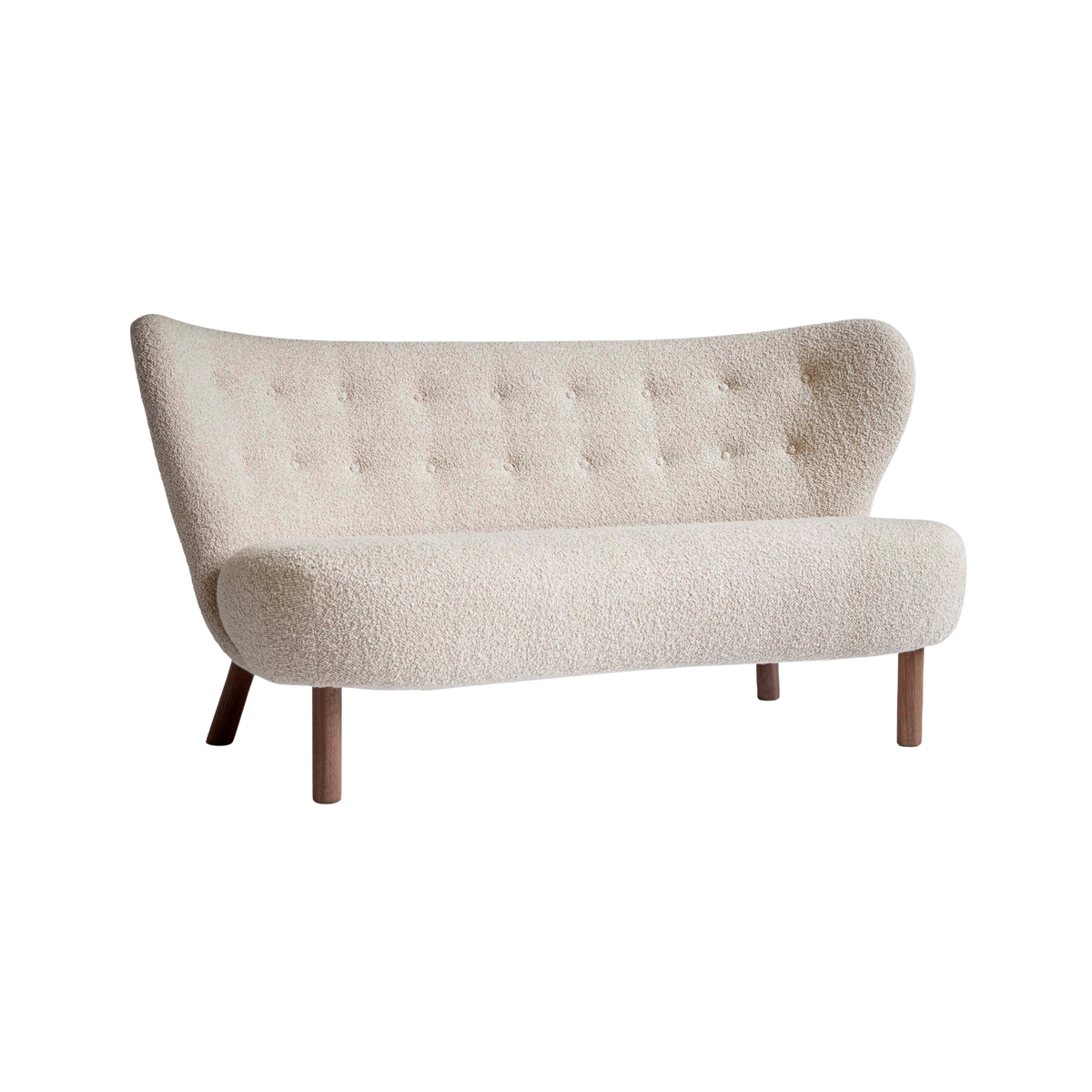 Zweisitzer-Sofa LITTLE PETRA VB2 mit Nussbaumgestell