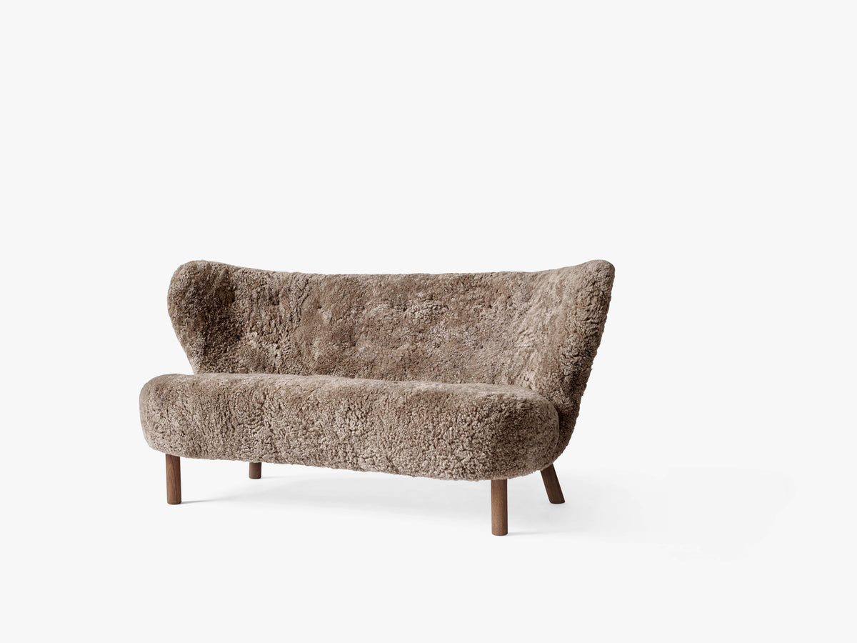 Zweisitzer-Sofa LITTLE PETRA VB2 mit Nussbaumgestell