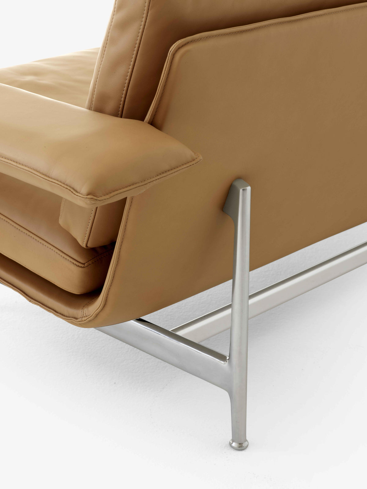 2-Sitzer Sofa MEANTIME AV30 mit gepolstertem Bezug und Aluminiumgestell