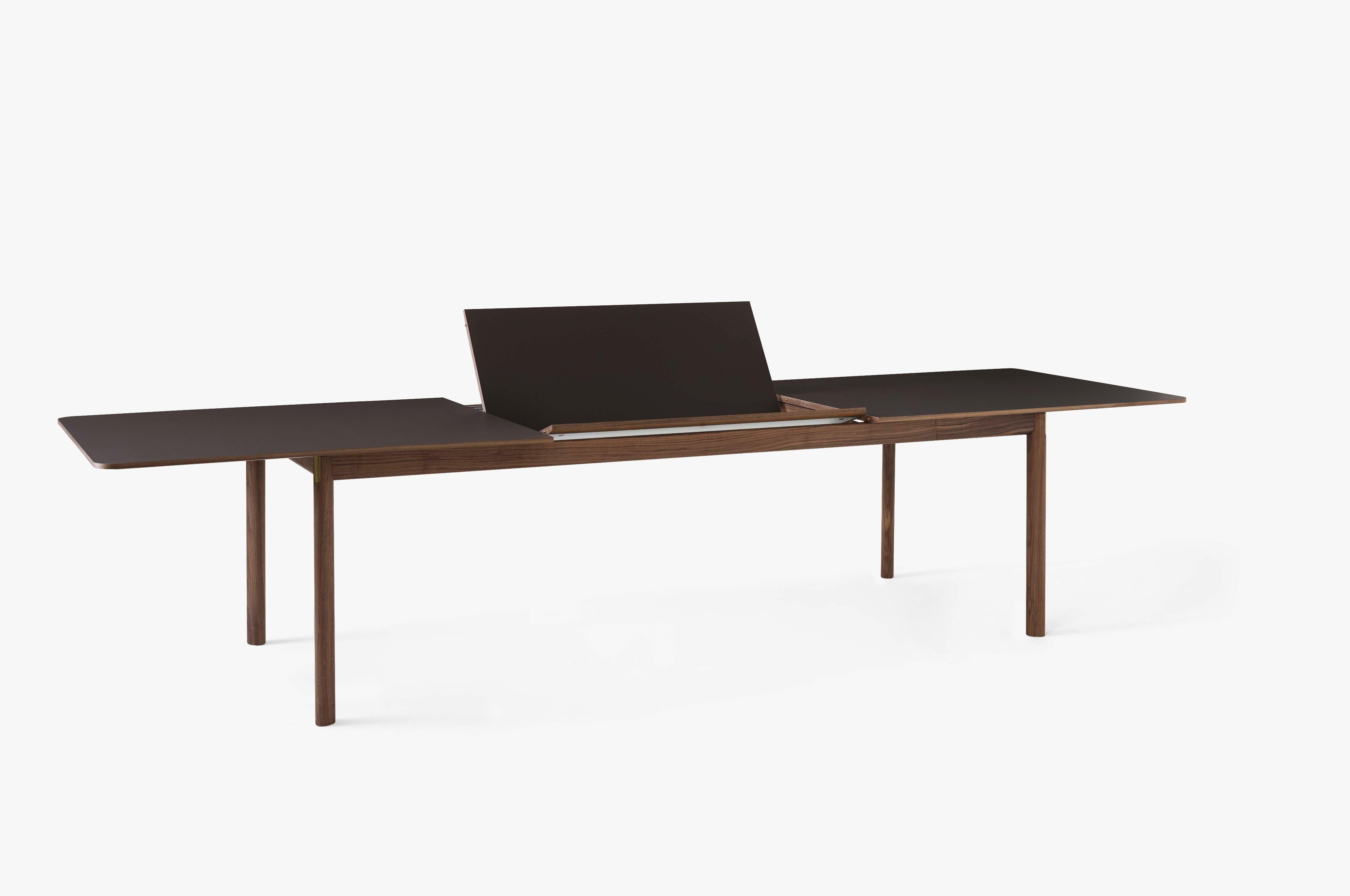 Ausziehbarer Tisch PATCH mit beigem Laminatplatte und Eichenbasis